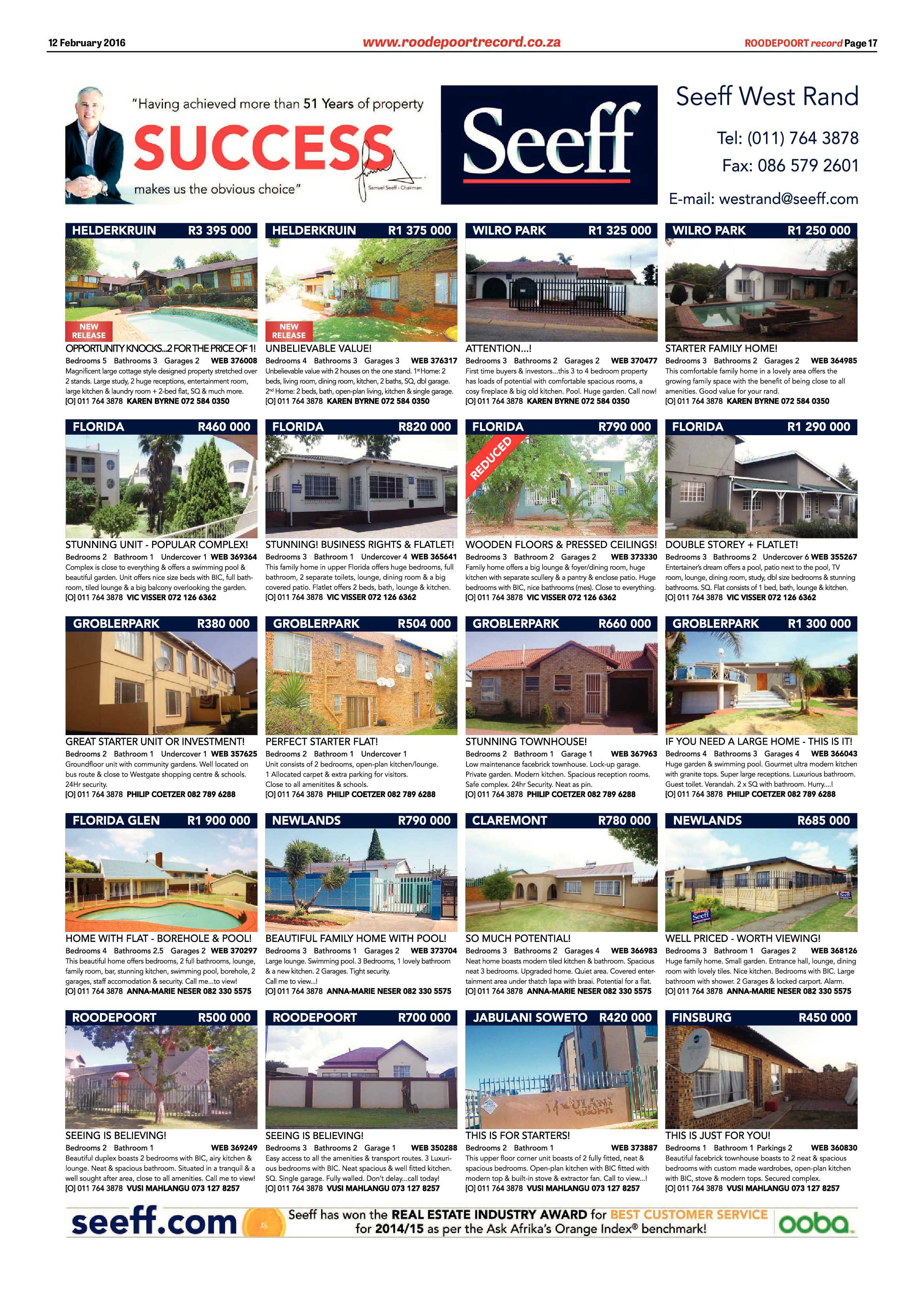 Roodepoort Record 12 February 2016 page 17