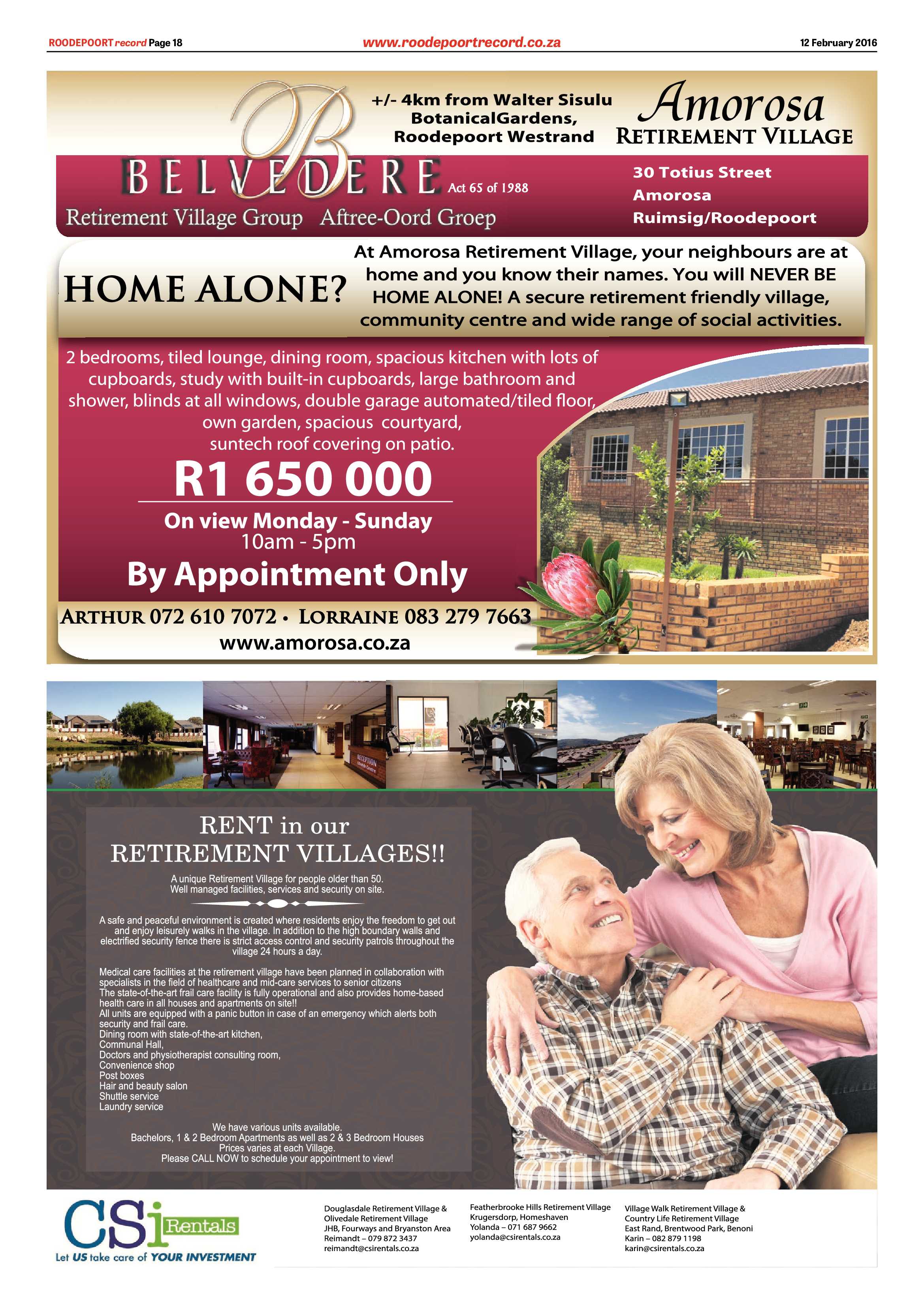 Roodepoort Record 12 February 2016 page 18