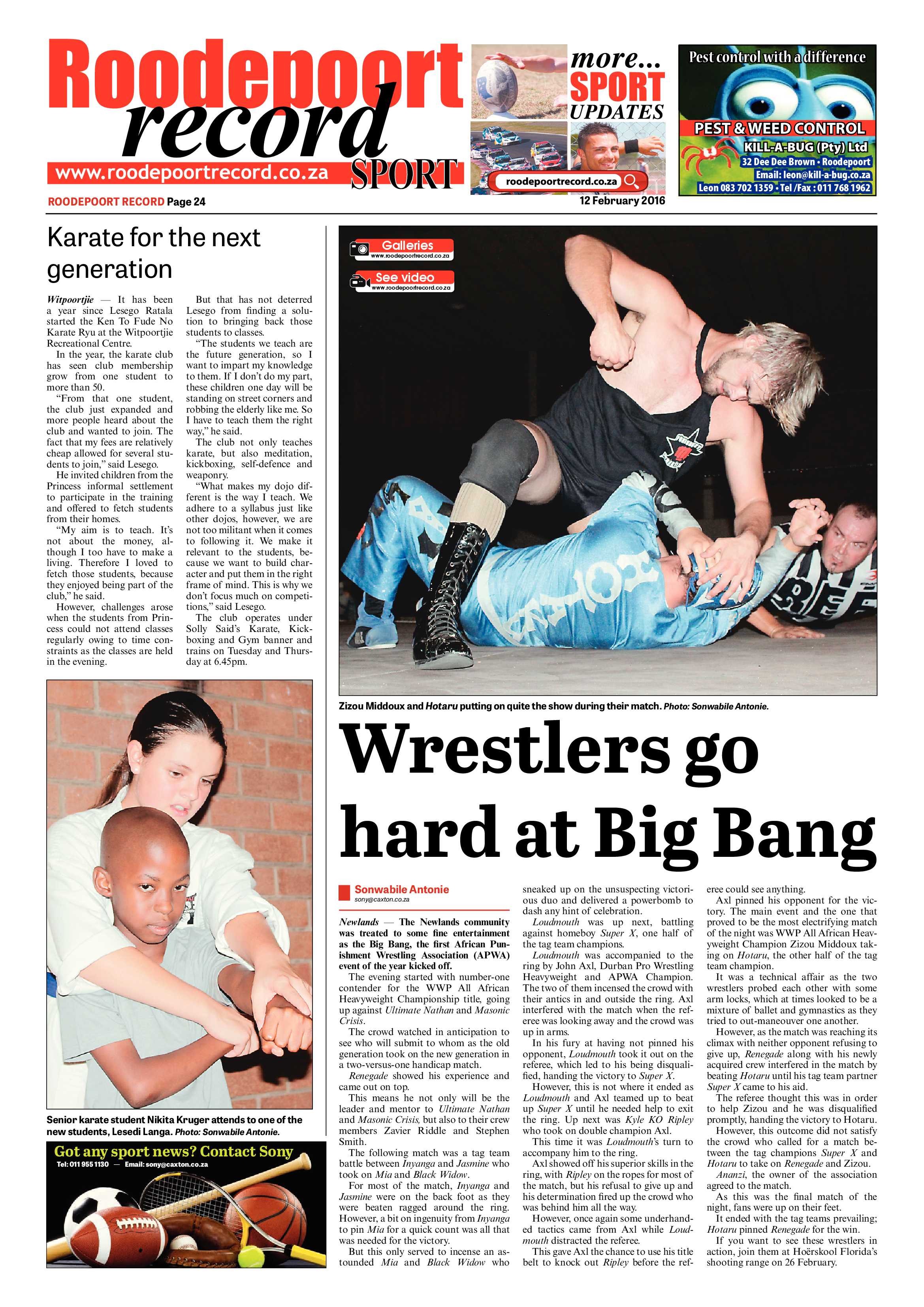 Roodepoort Record 12 February 2016 page 24
