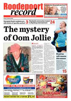 Roodepoort Record 12 February 2016