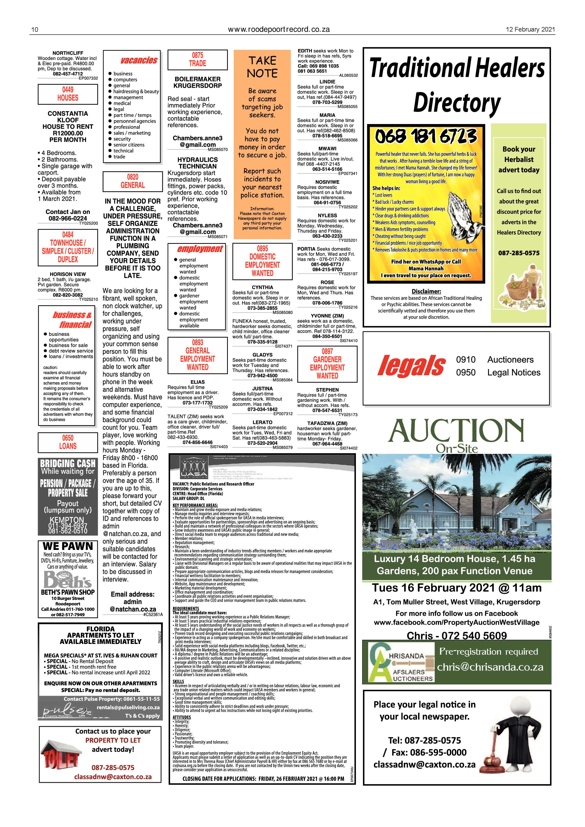 Roodepoort Record 12 February 2021 page 10