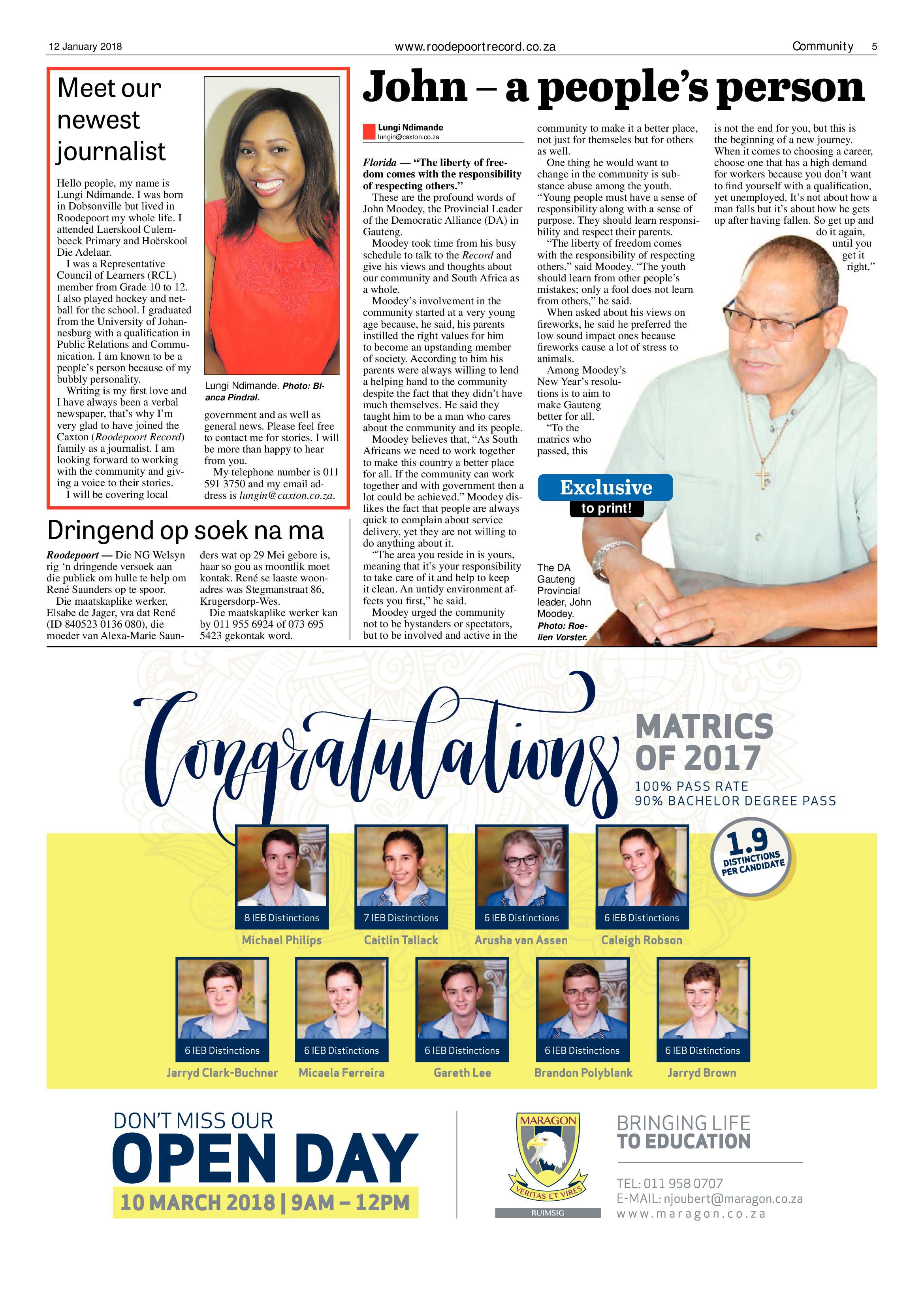 Roodepoort Record 12 January 2018 page 6