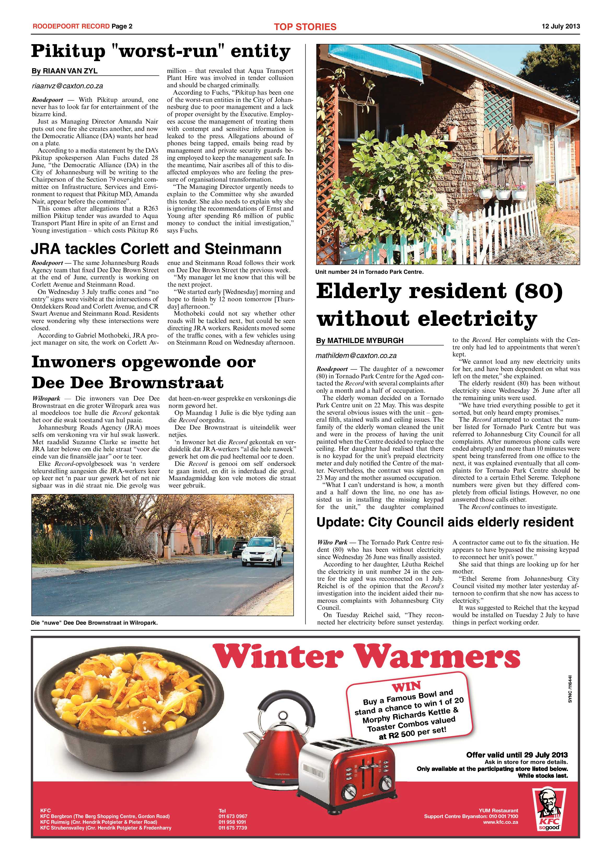 Roodepoort Record 12 July 2013 page 2