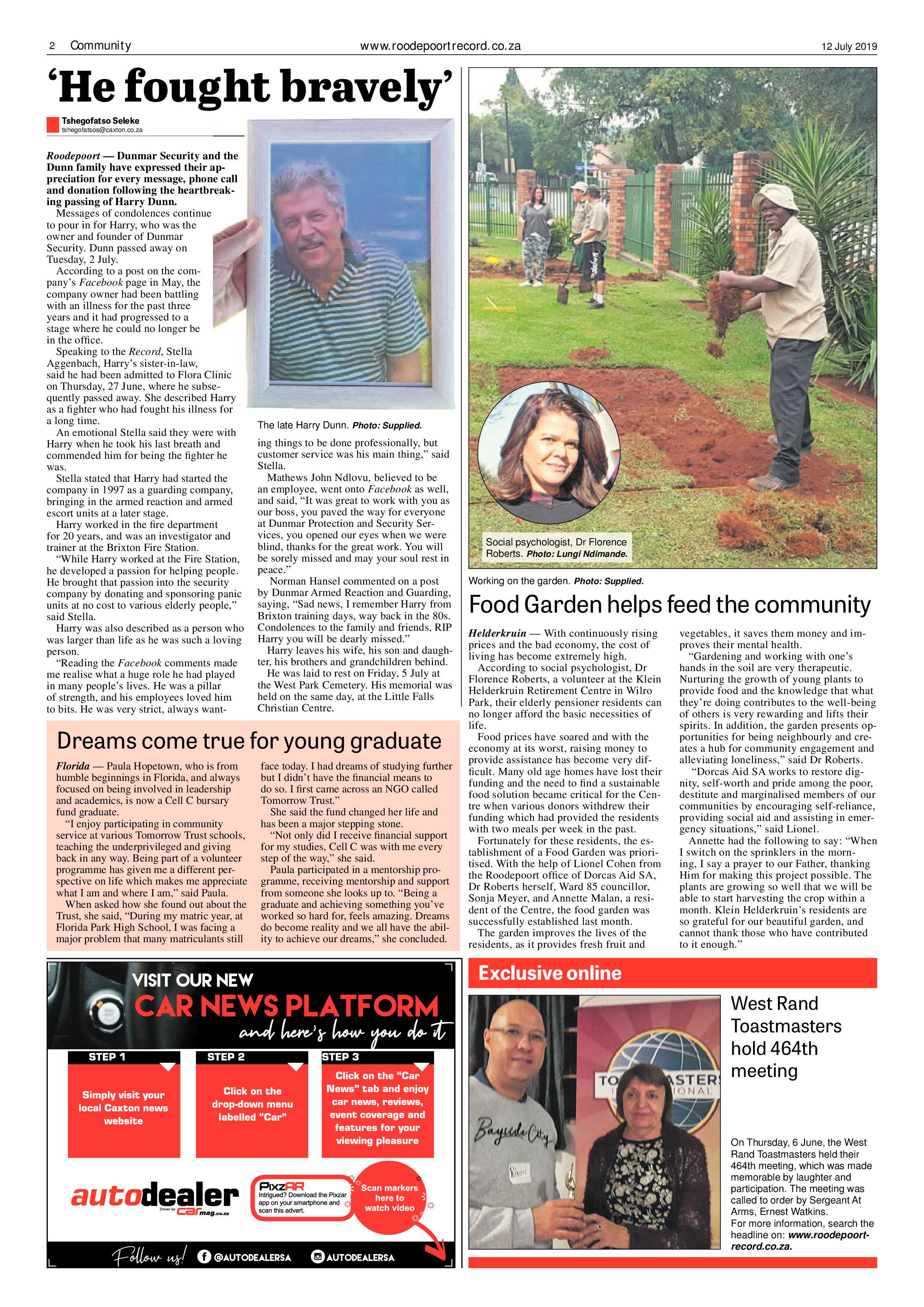 Roodepoort Record 12 July 2019 page 2