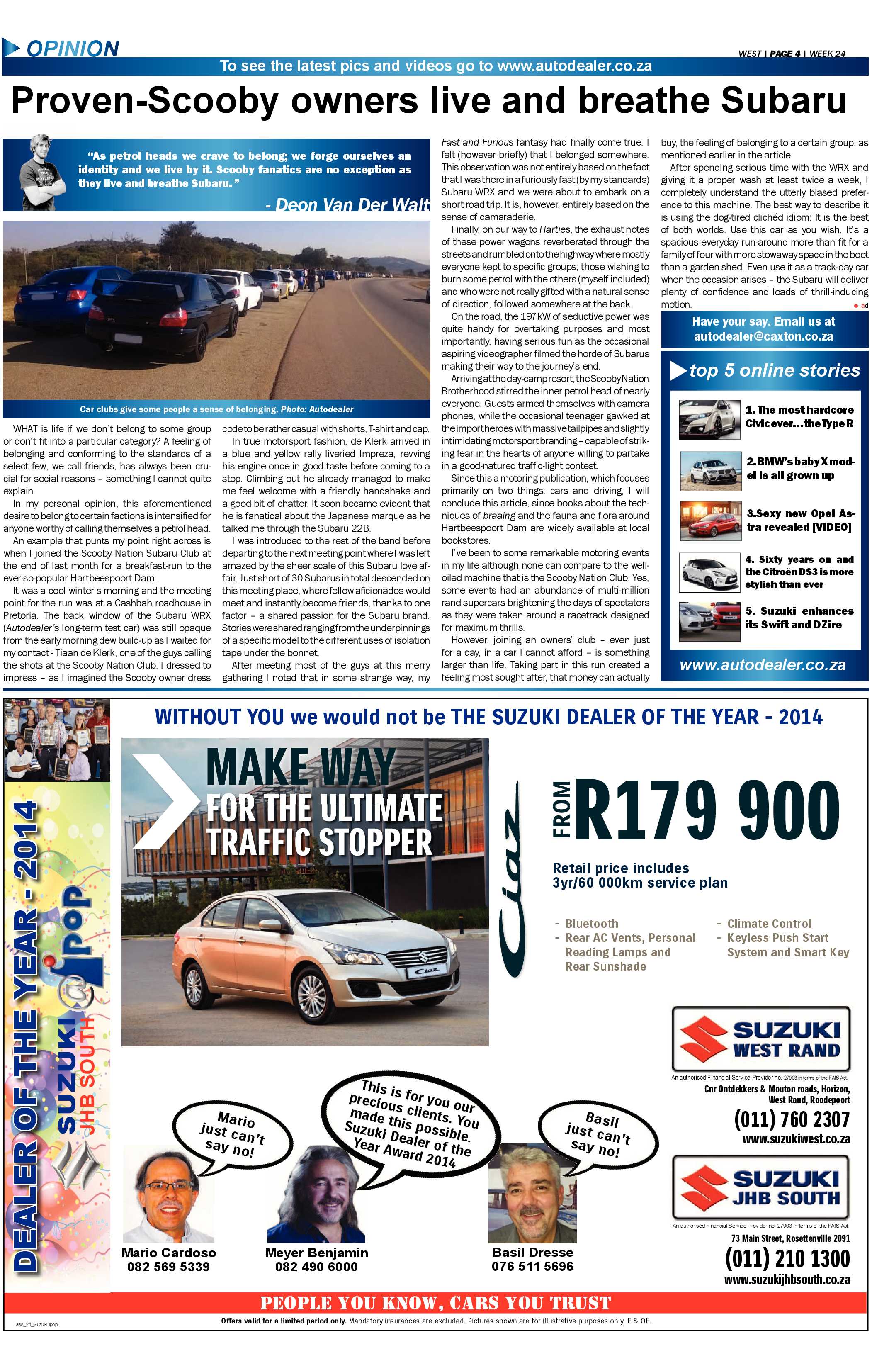 Roodepoort Record 12 June 2015 page 14