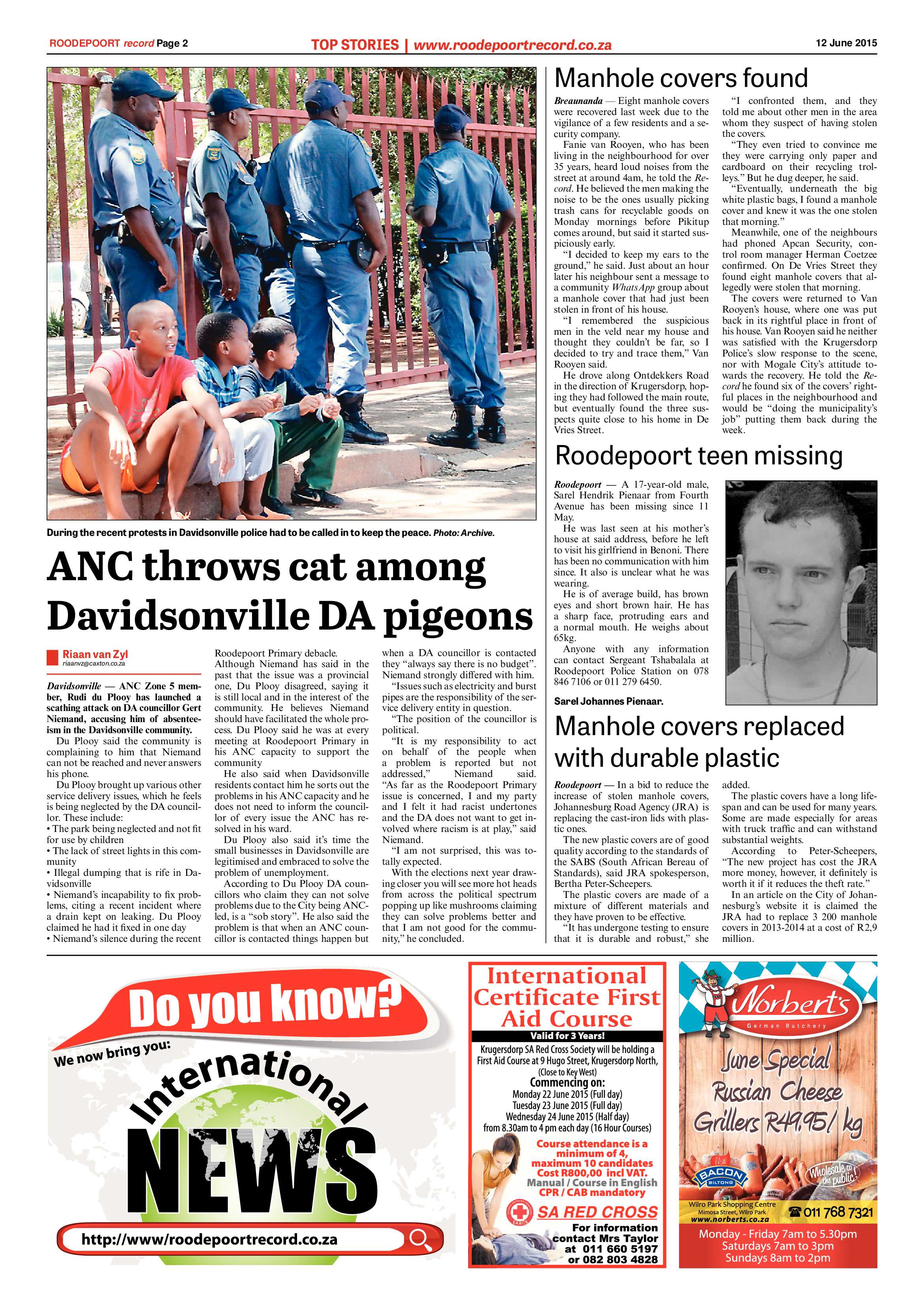 Roodepoort Record 12 June 2015 page 2