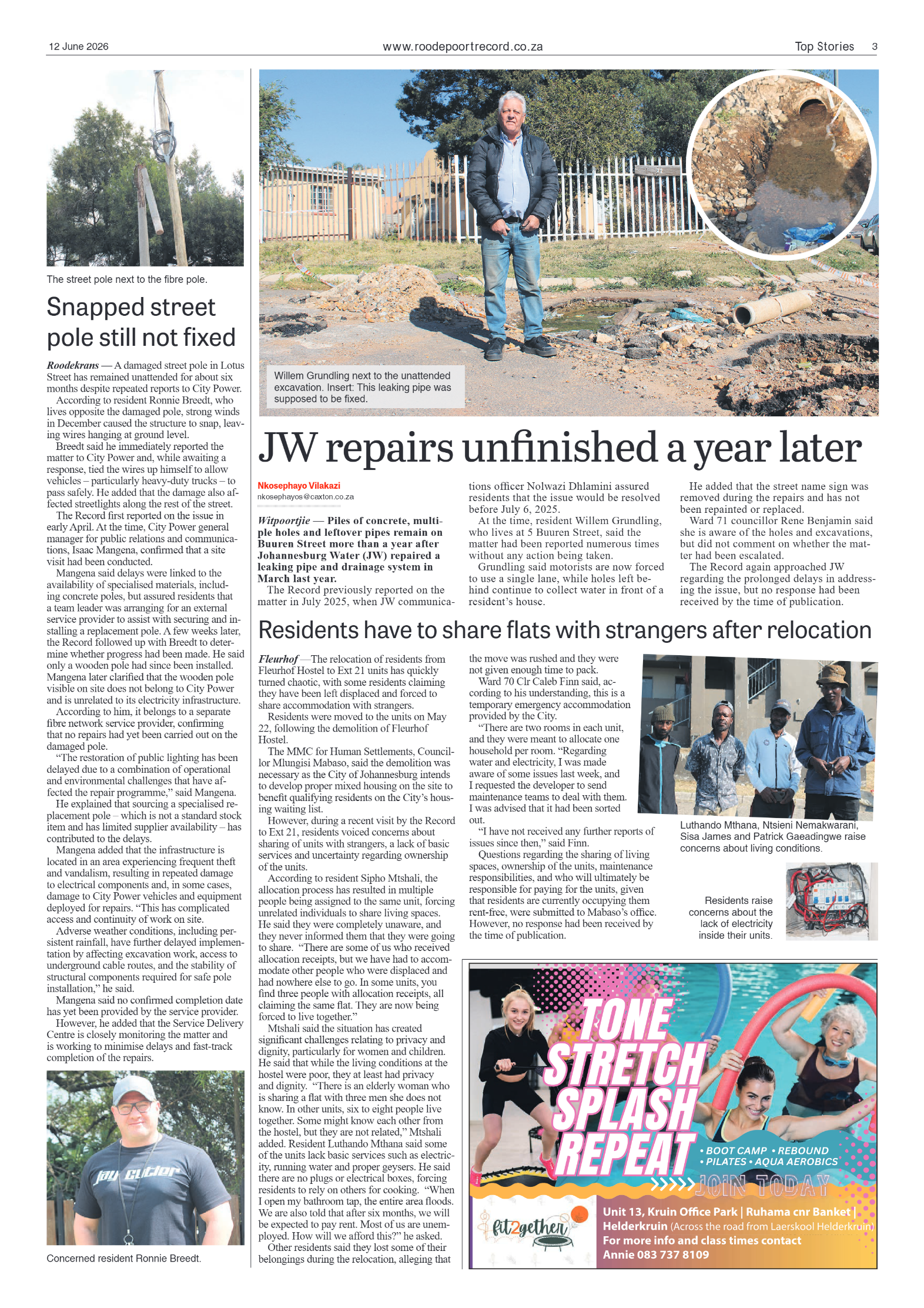 Roodepoort Record 12 June 2026 page 3