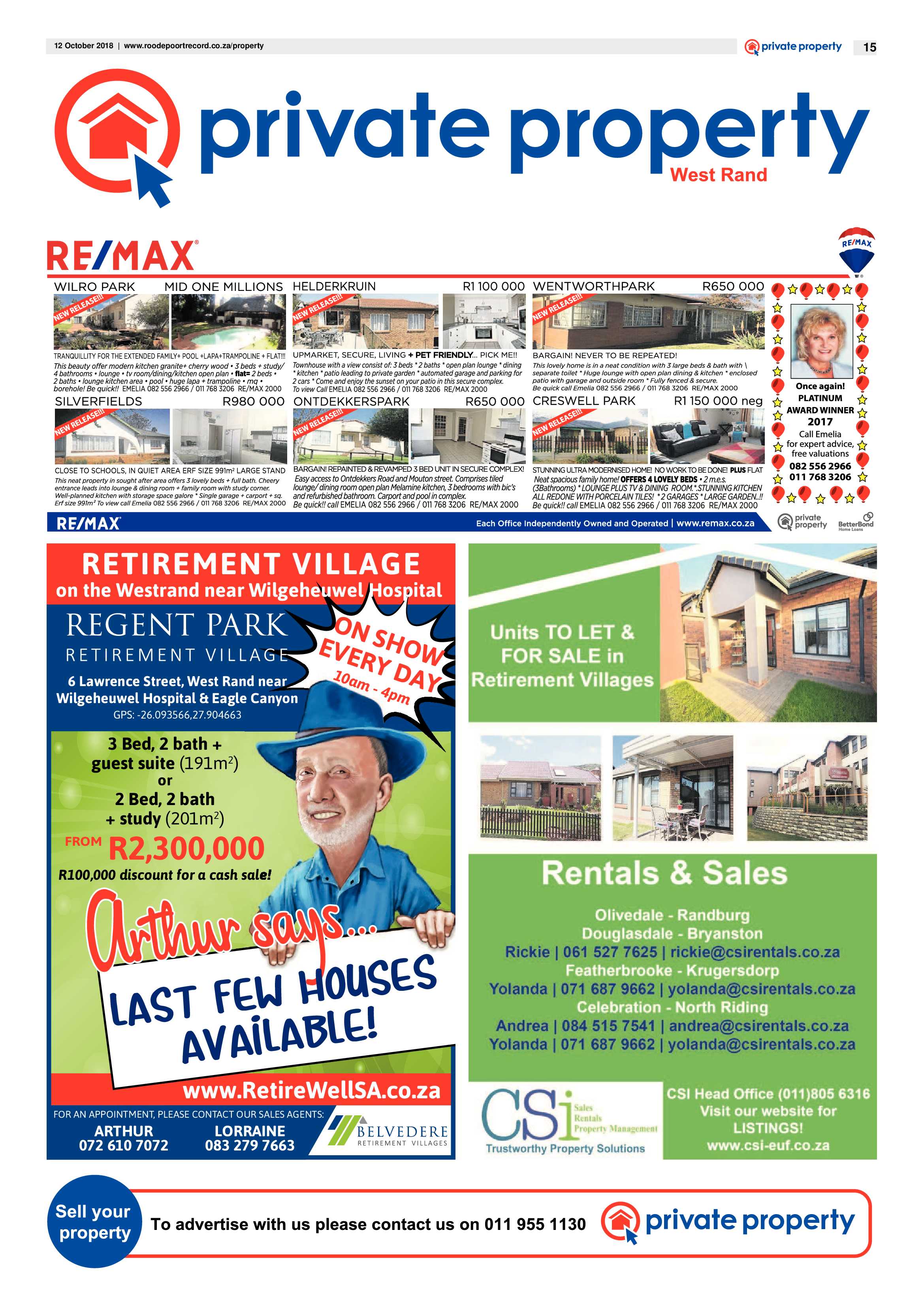 Roodepoort Record 12 October 2018 page 15