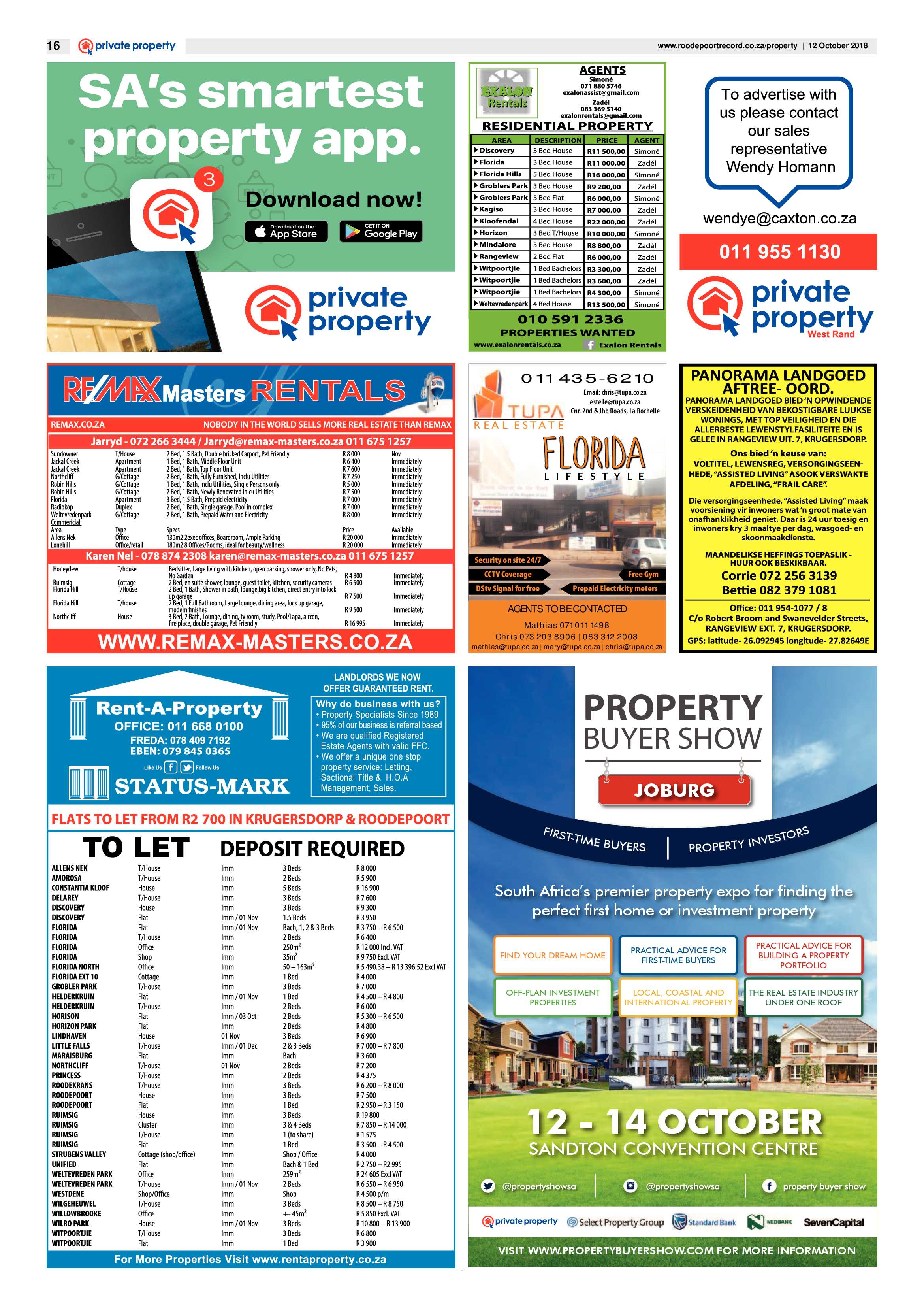 Roodepoort Record 12 October 2018 page 16