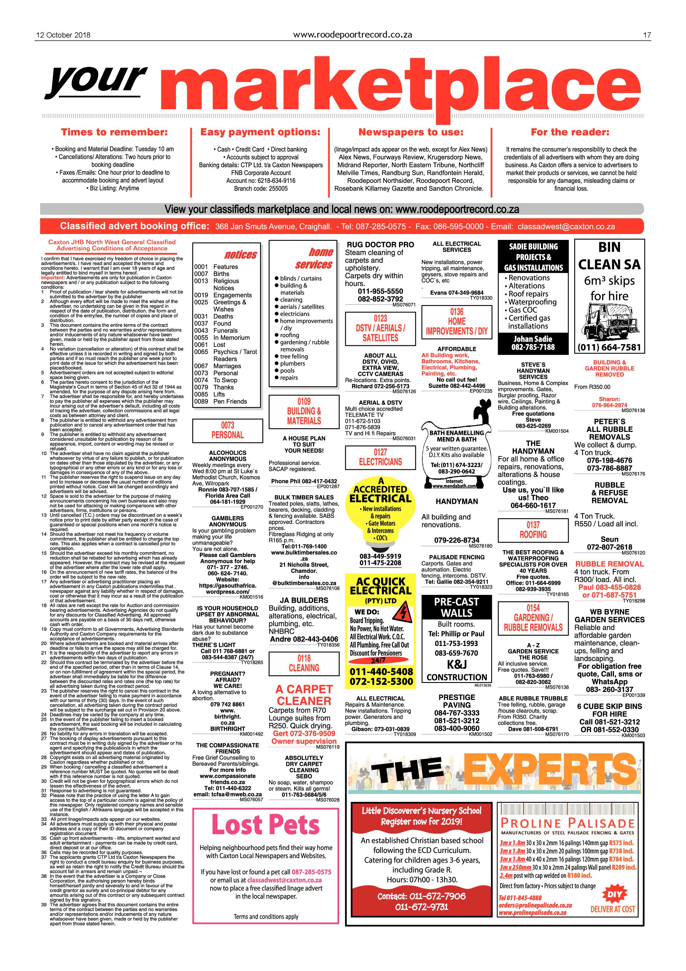 Roodepoort Record 12 October 2018 page 17