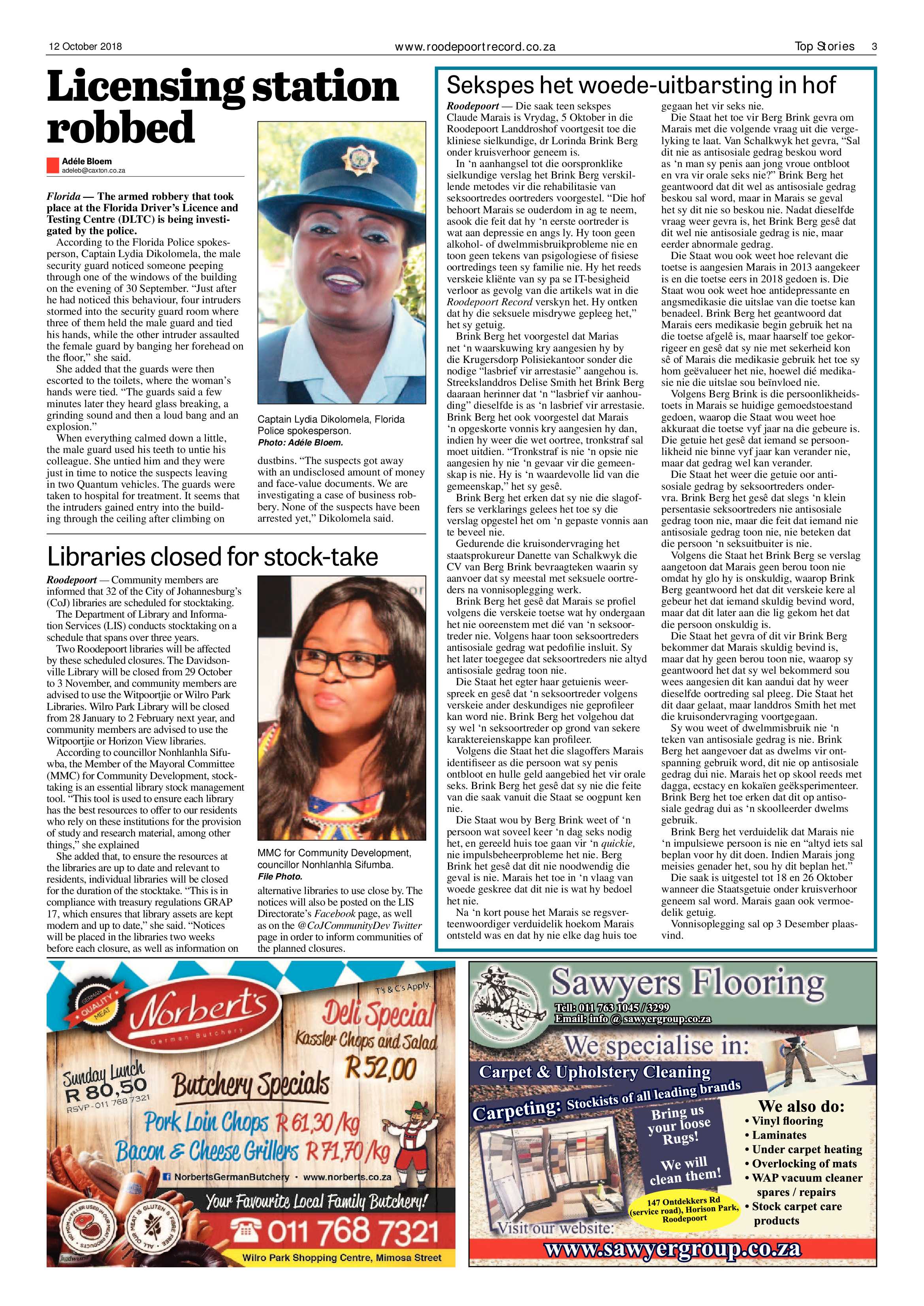 Roodepoort Record 12 October 2018 page 3