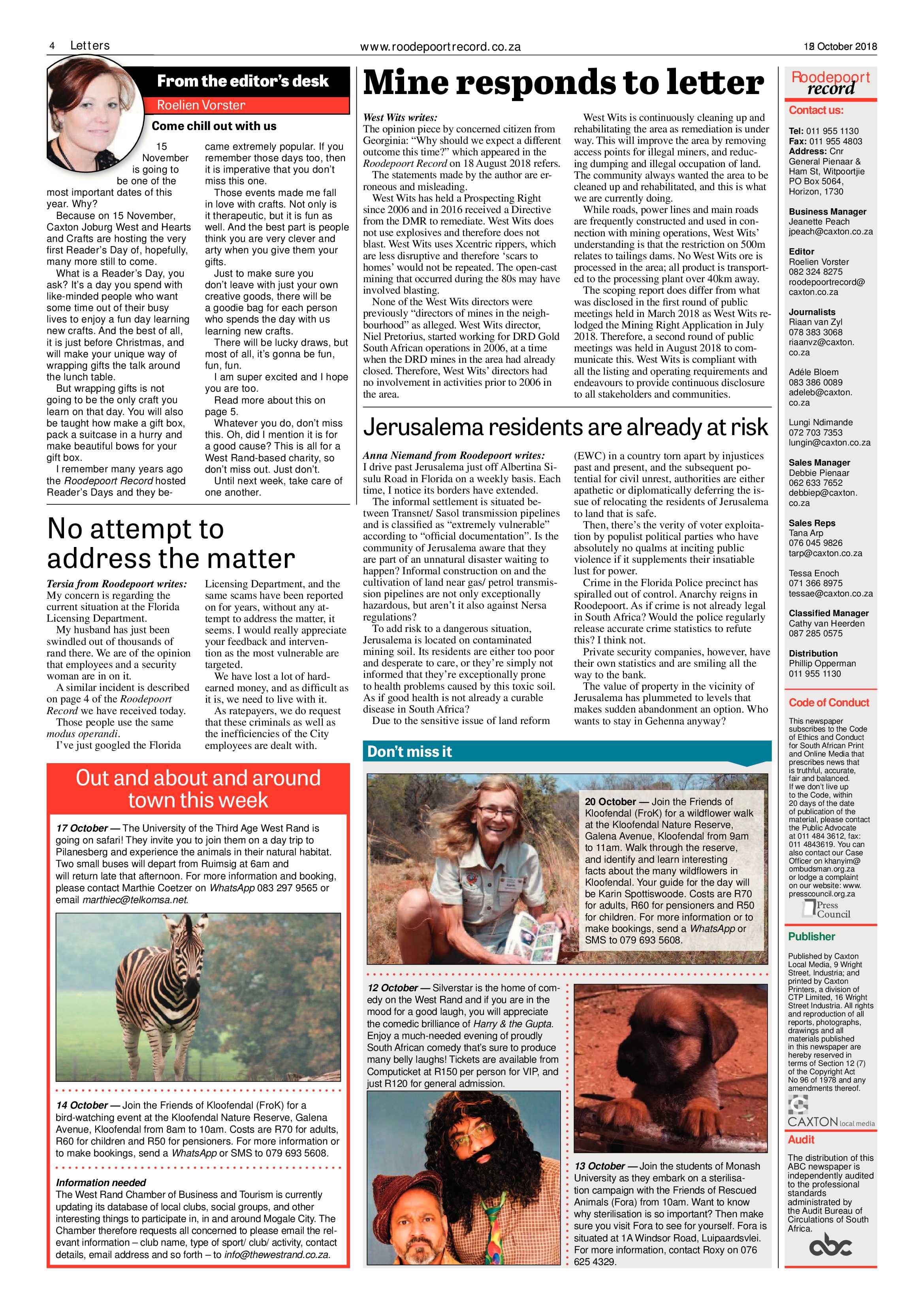 Roodepoort Record 12 October 2018 page 4