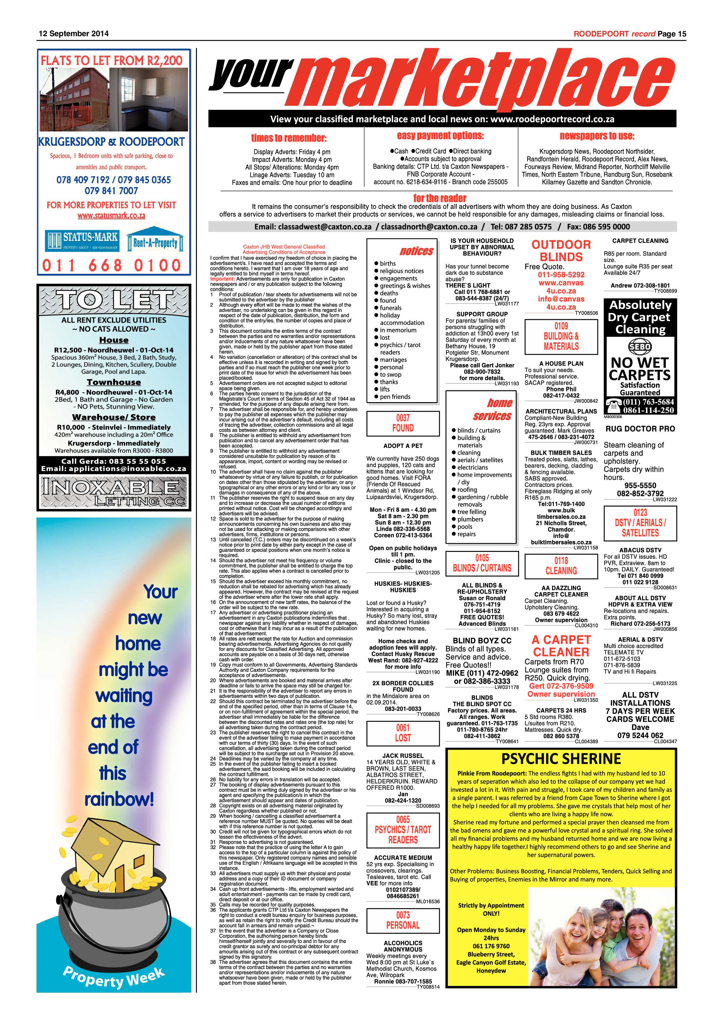 Roodepoort Record 12 September 2014 page 15