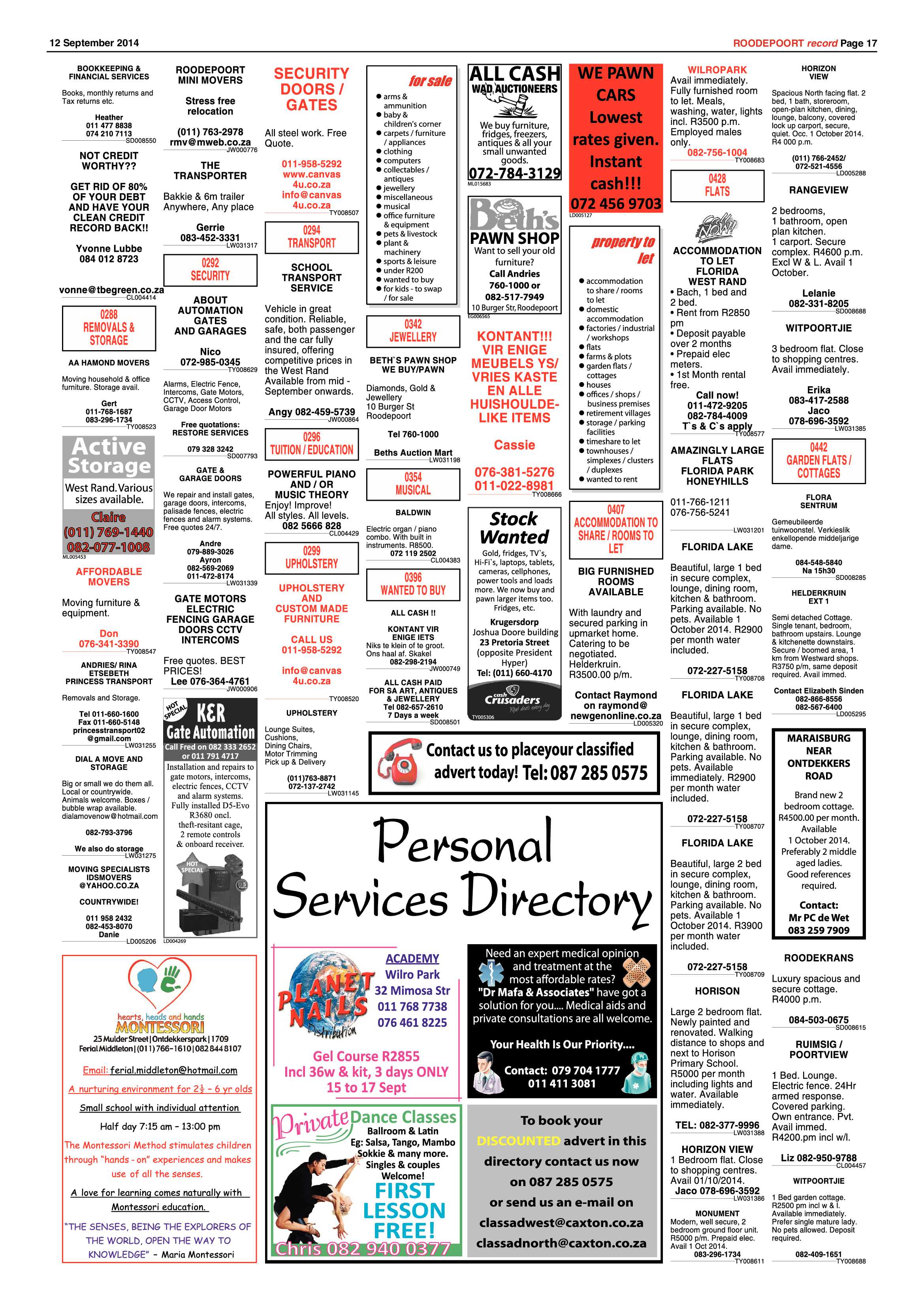 Roodepoort Record 12 September 2014 page 17