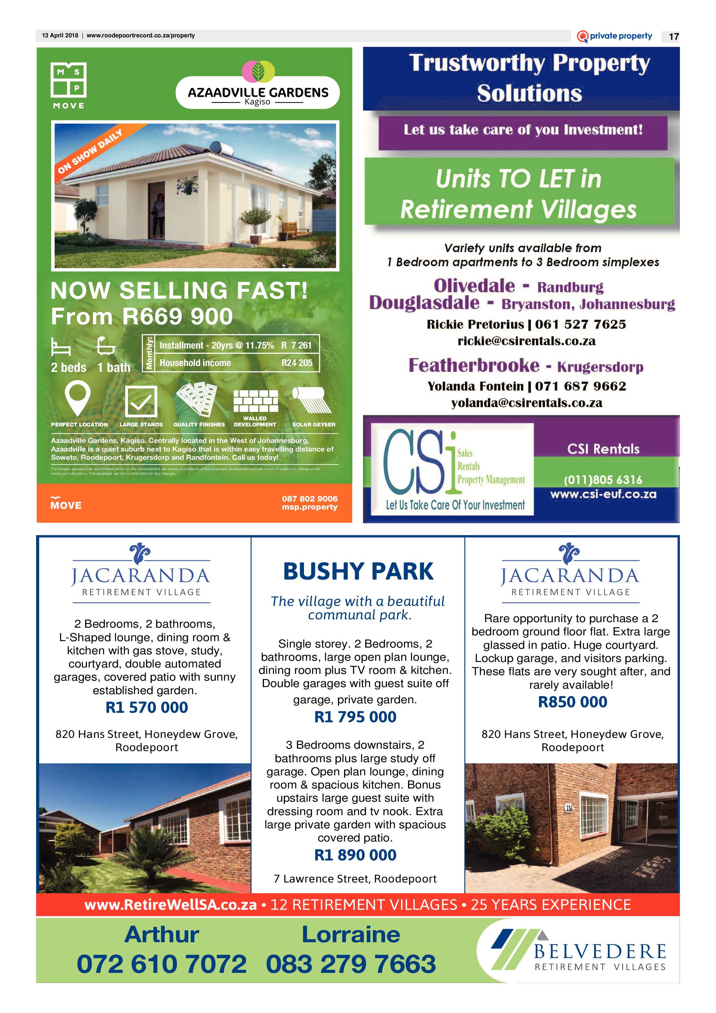 Roodepoort Record 13 April 2018 page 17