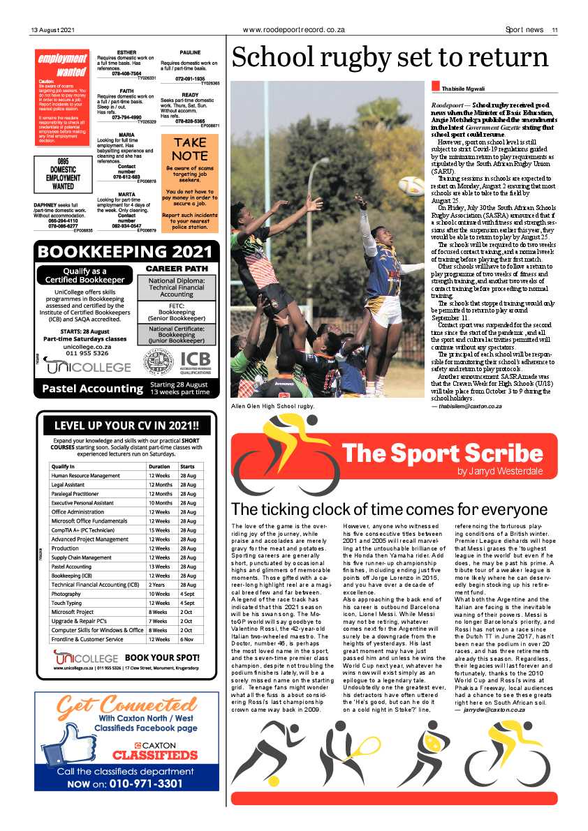 Roodepoort Record 13 August 2021 page 11