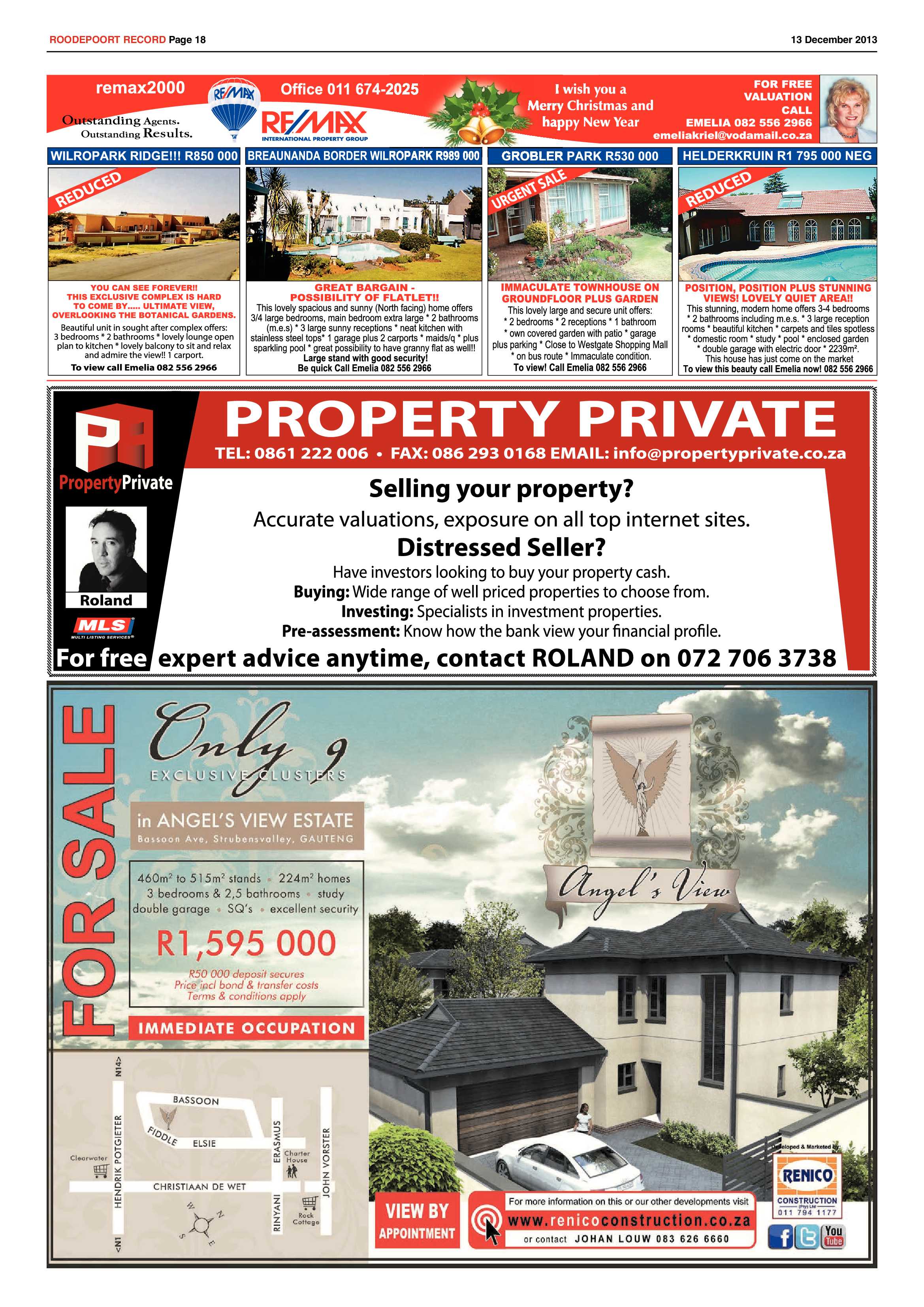 Roodepoort Record 13 December 2013 page 18