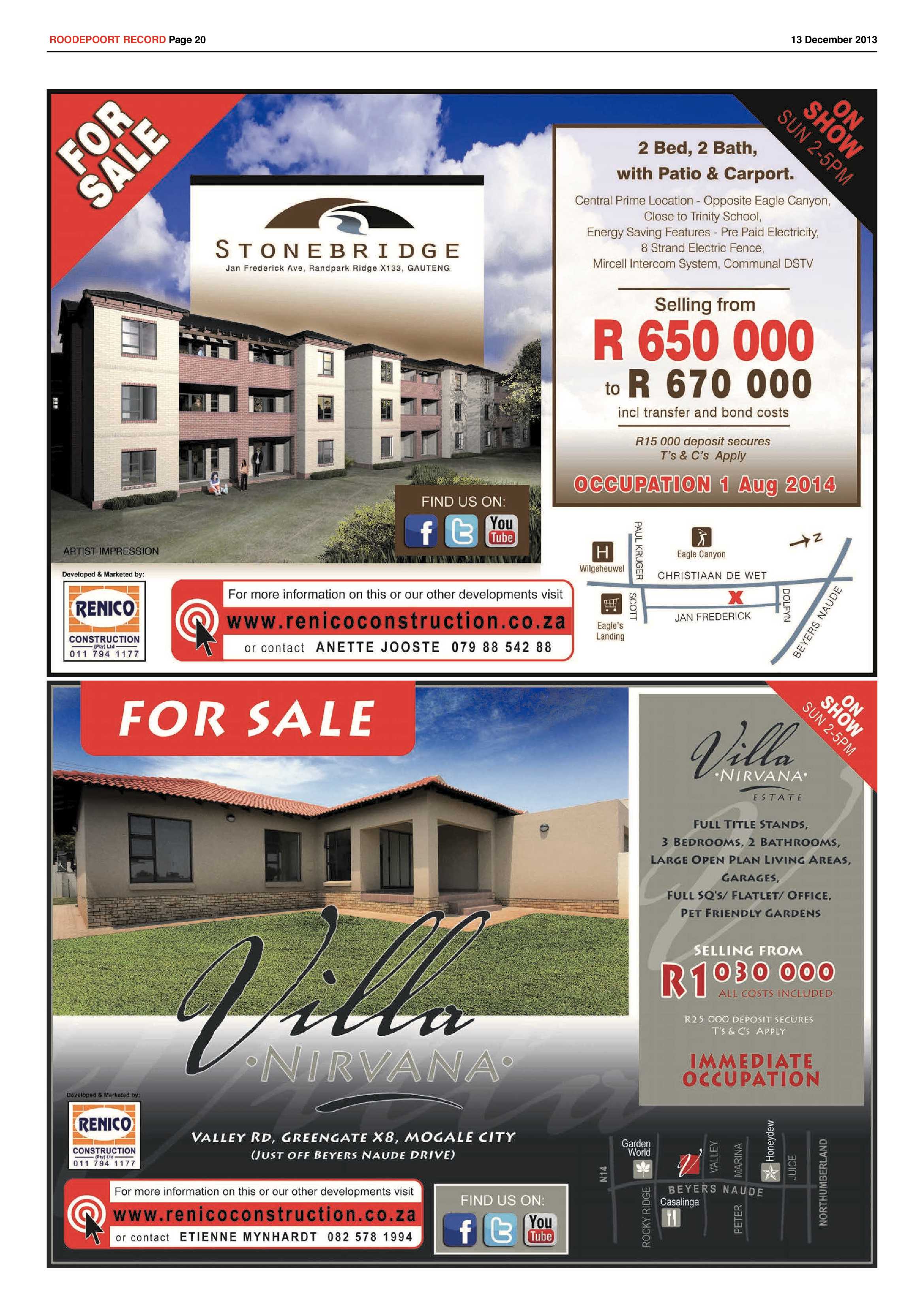 Roodepoort Record 13 December 2013 page 20
