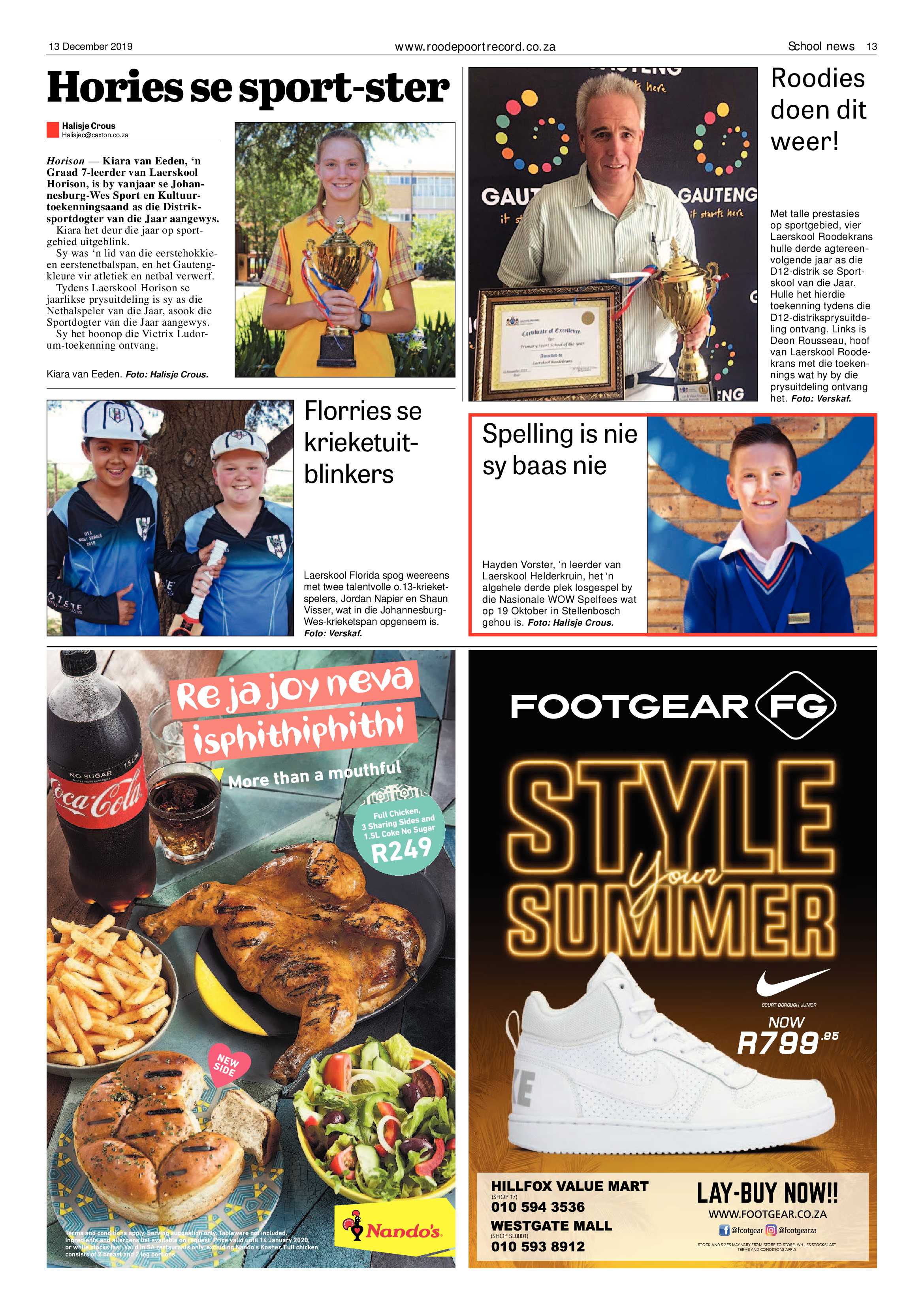 Roodepoort Record 13 December 2019 page 13