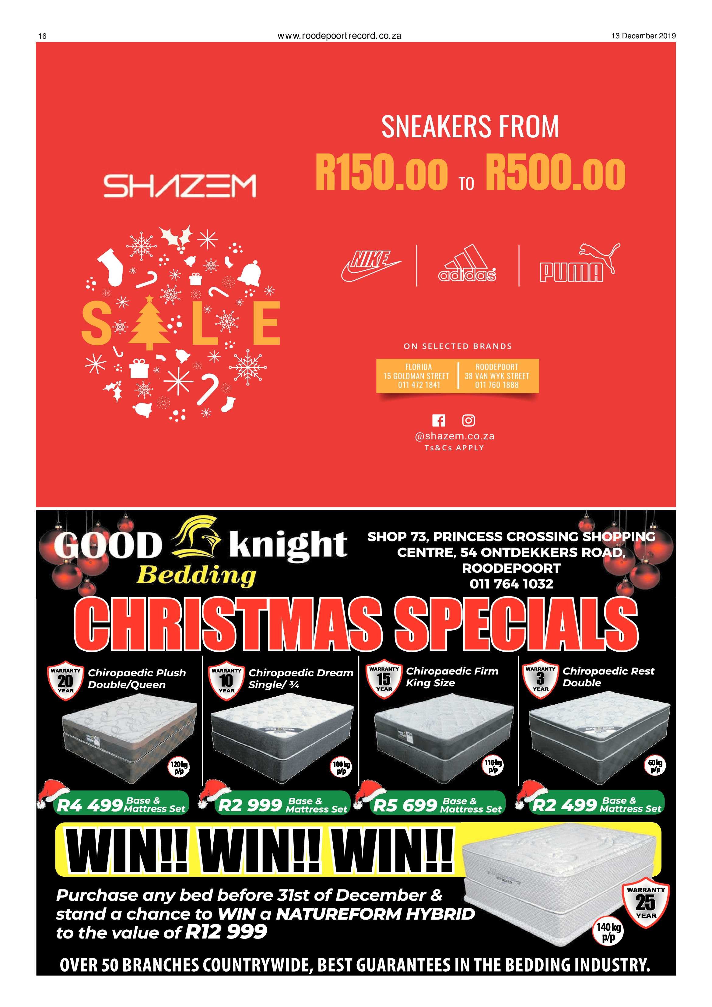 Roodepoort Record 13 December 2019 page 16