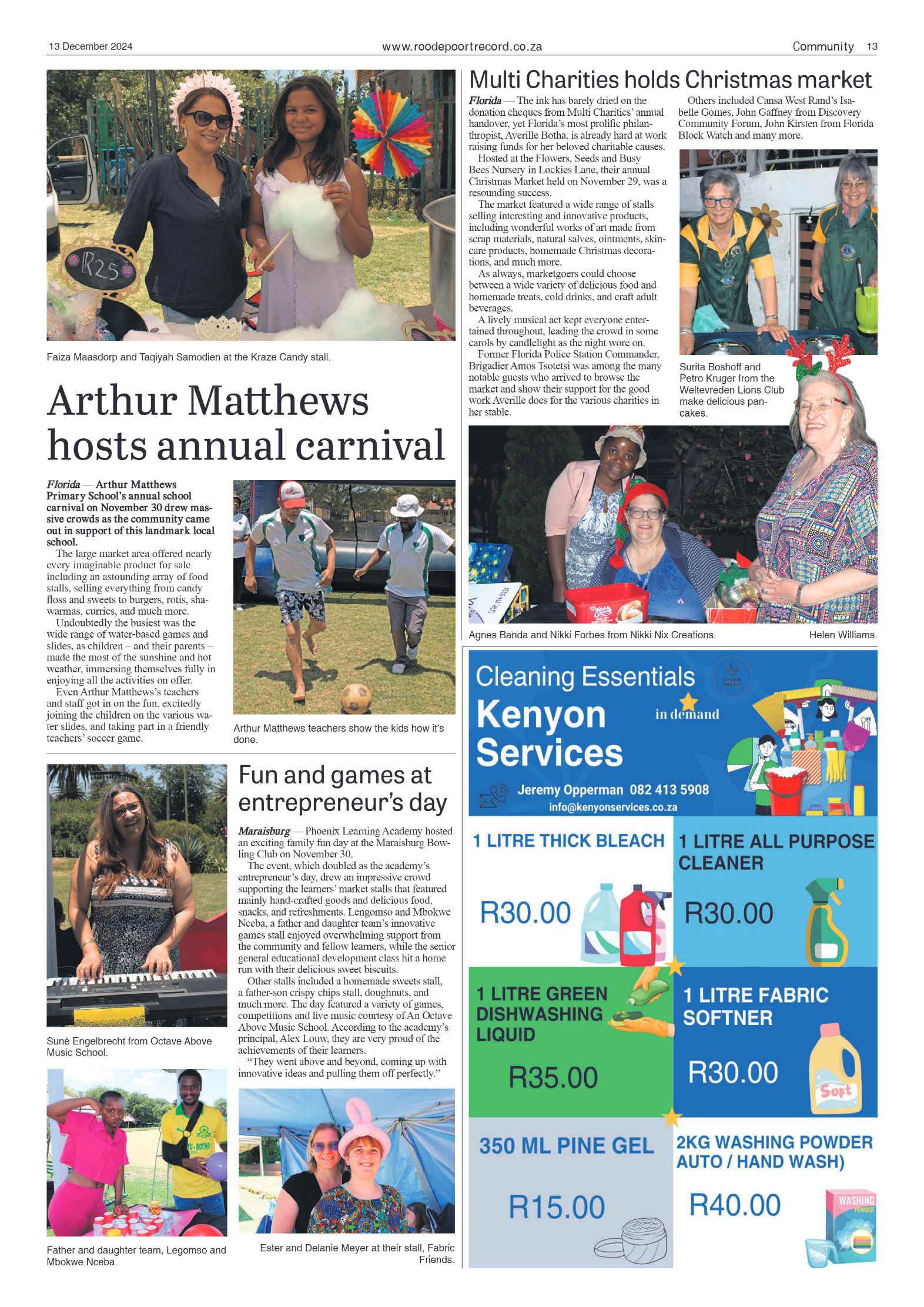 Roodepoort Record 13 December 2024 page 13