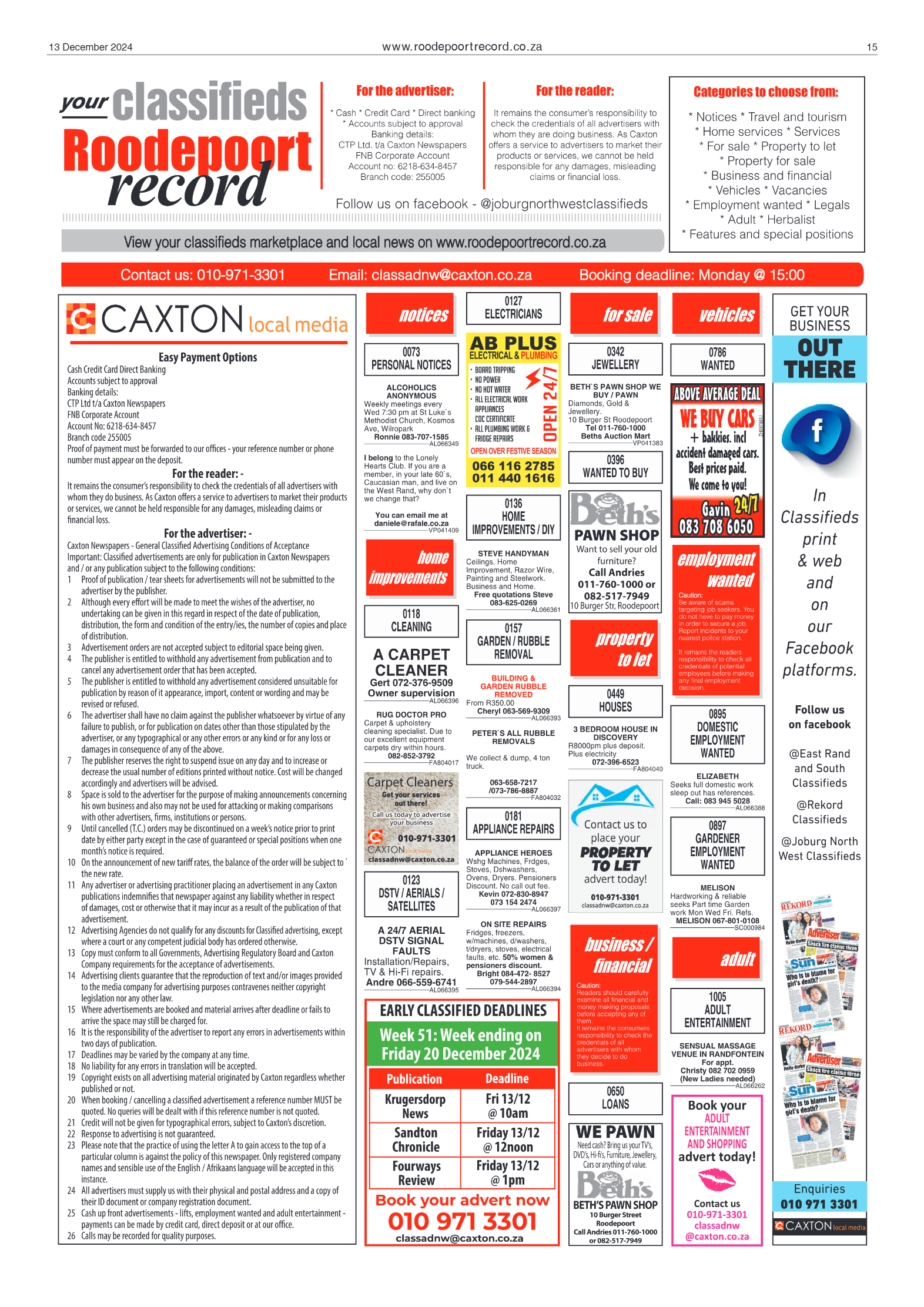 Roodepoort Record 13 December 2024 page 15
