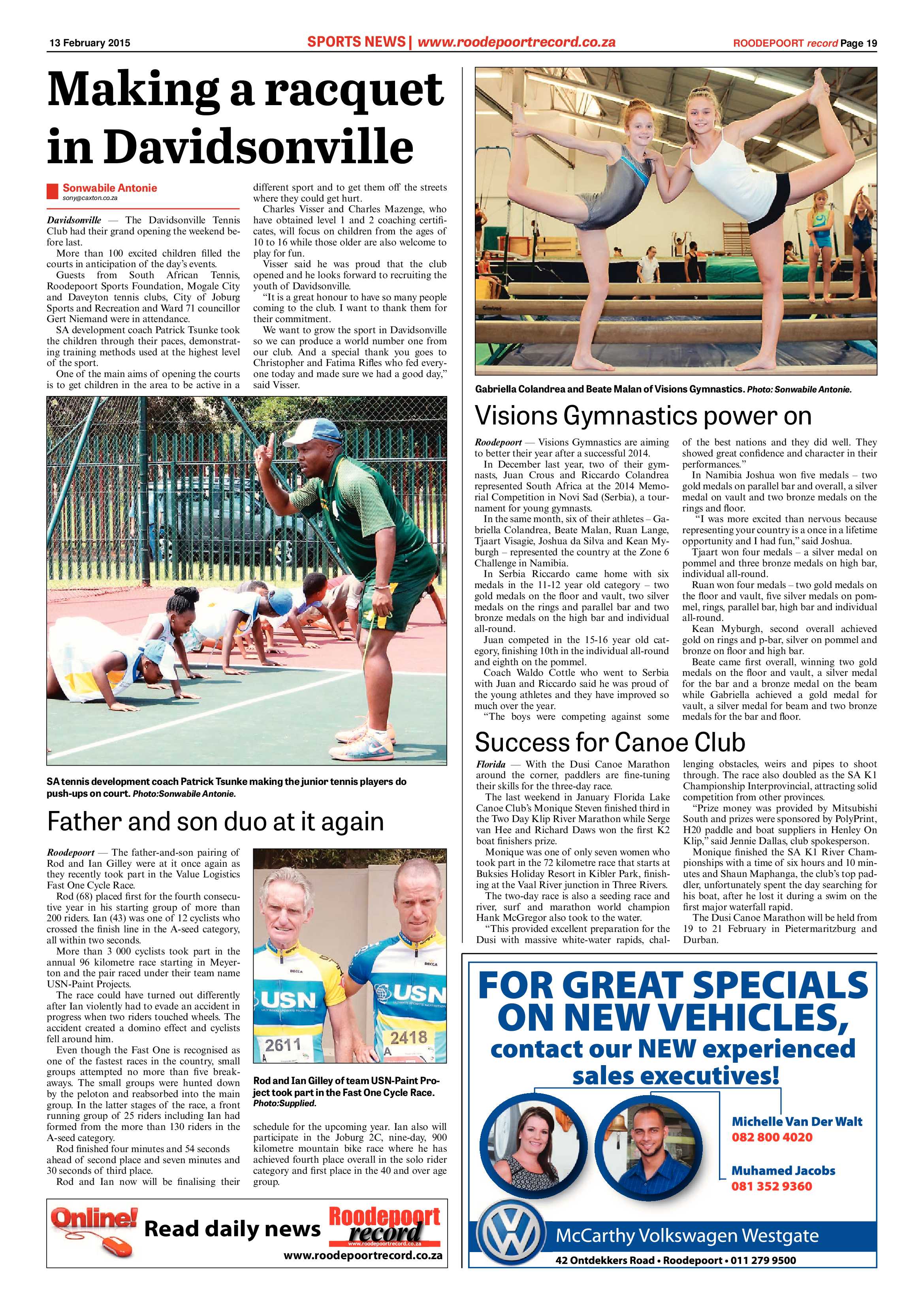 Roodepoort Record 13 February 2015 page 19
