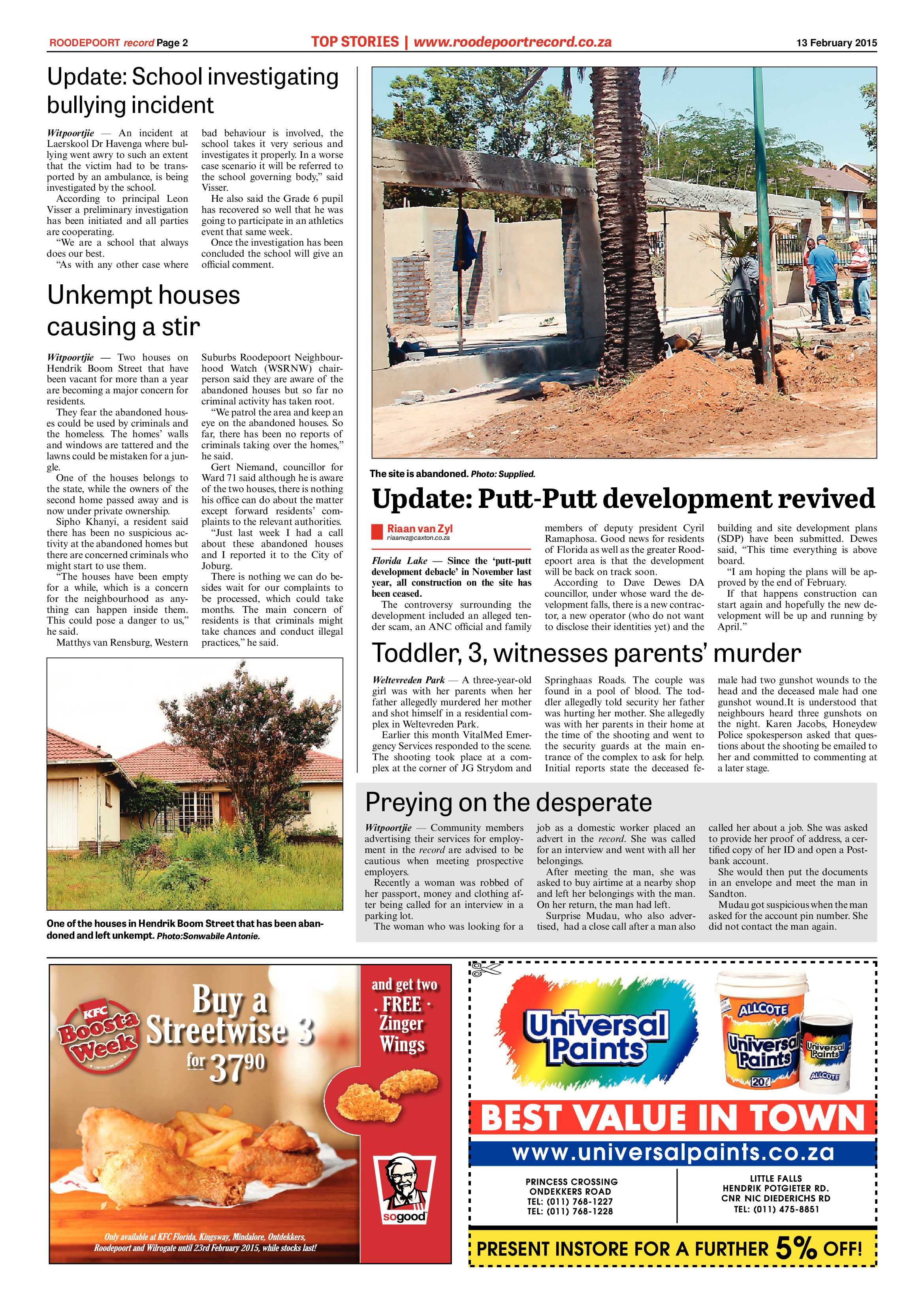 Roodepoort Record 13 February 2015 page 2
