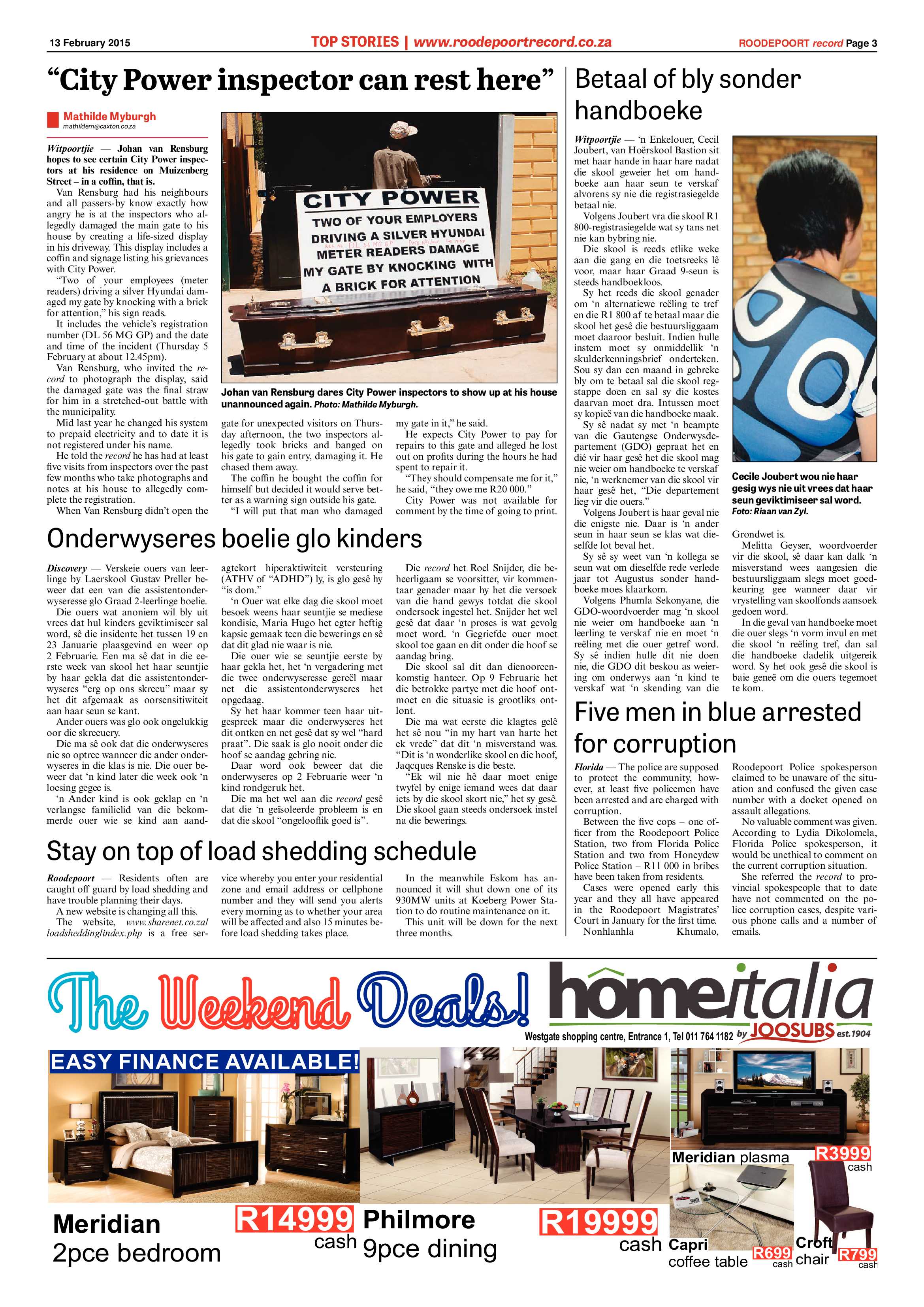Roodepoort Record 13 February 2015 page 3