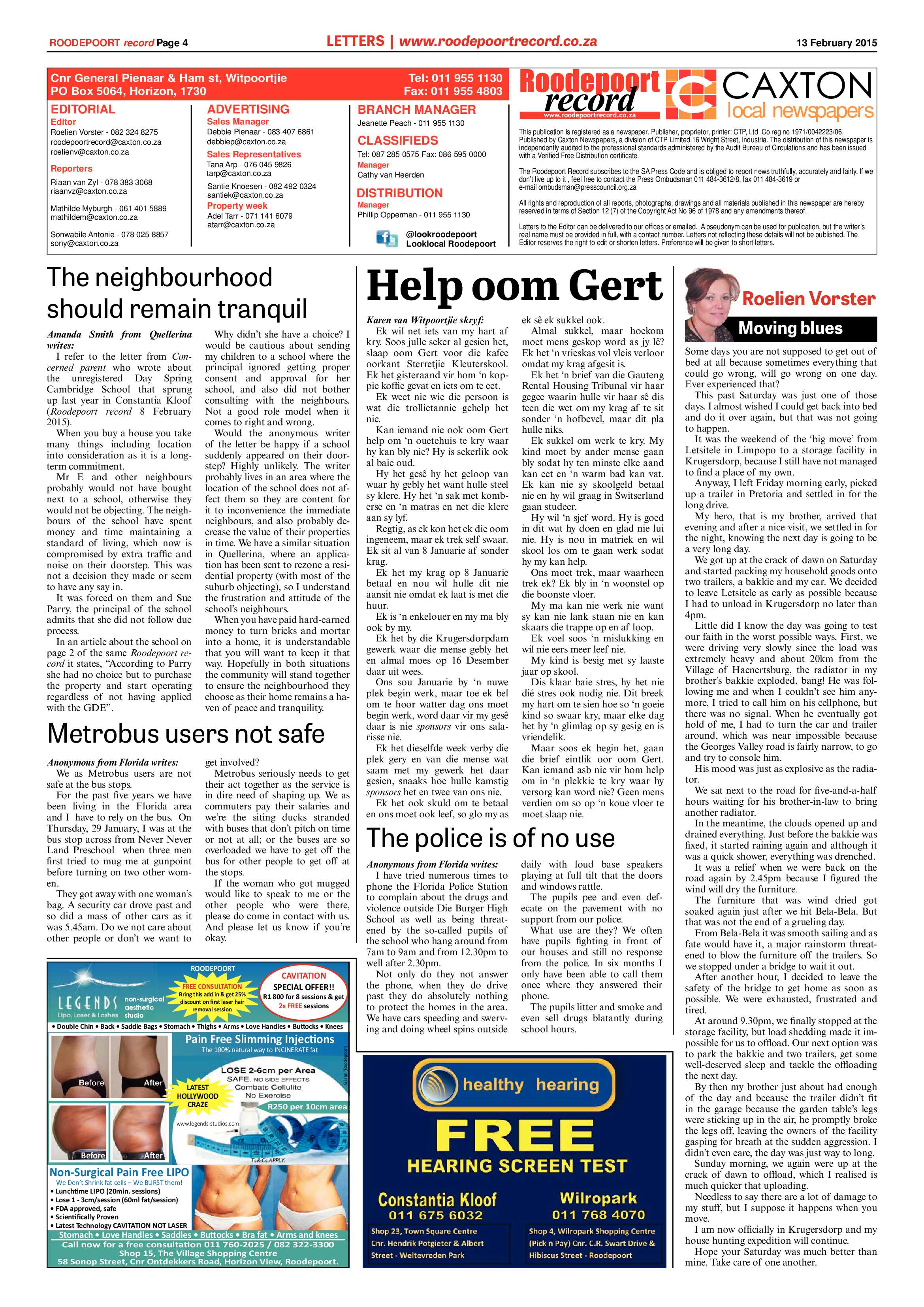 Roodepoort Record 13 February 2015 page 4