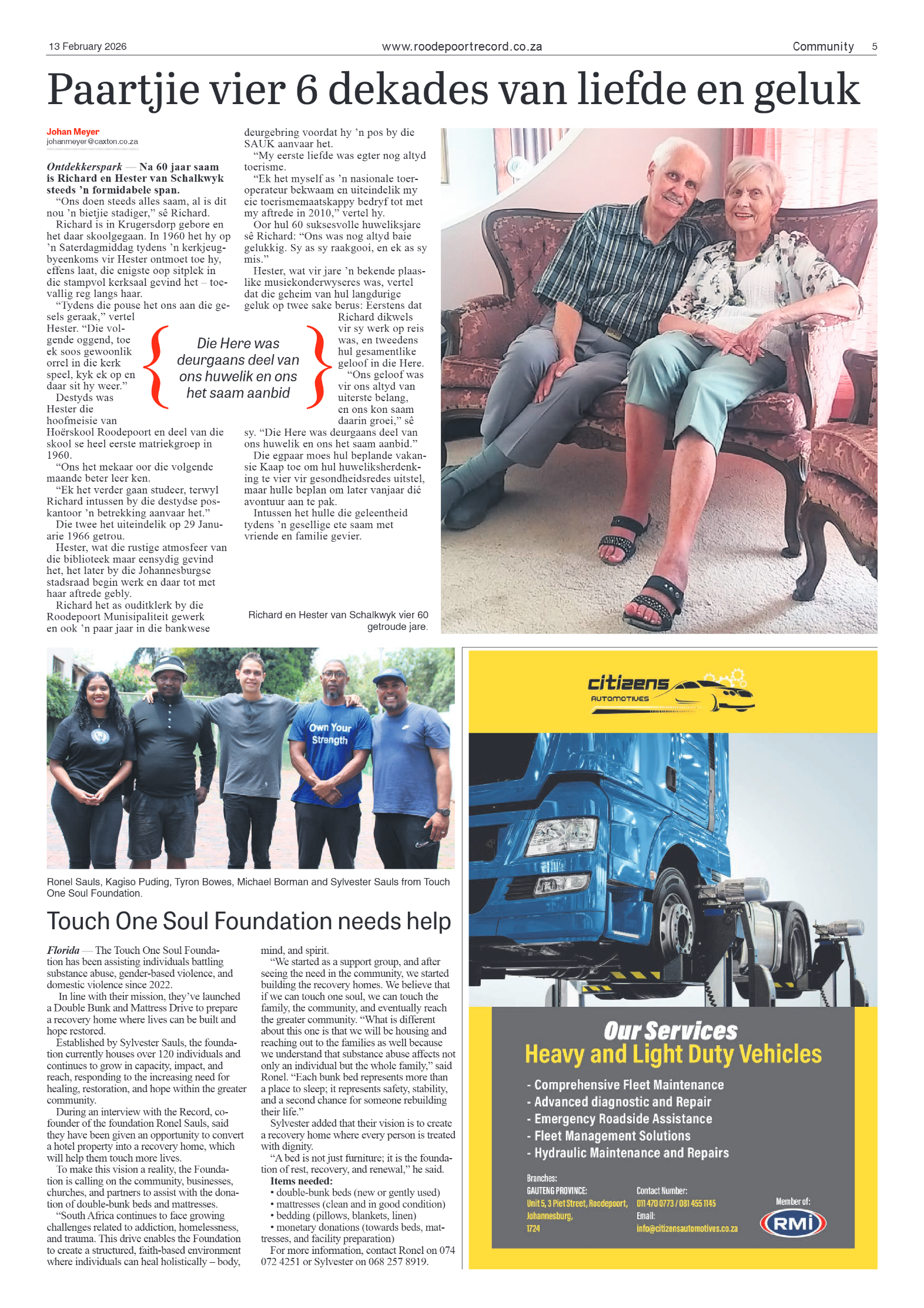 Roodepoort Record 13 February 2026 page 5
