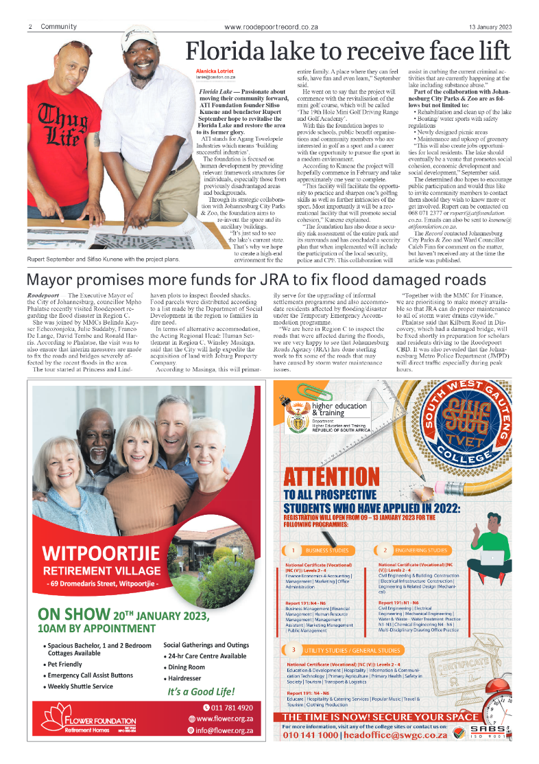 Roodepoort Record 13 January 2023 page 2