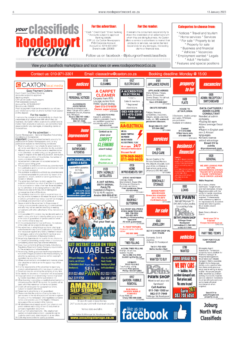Roodepoort Record 13 January 2023 page 6