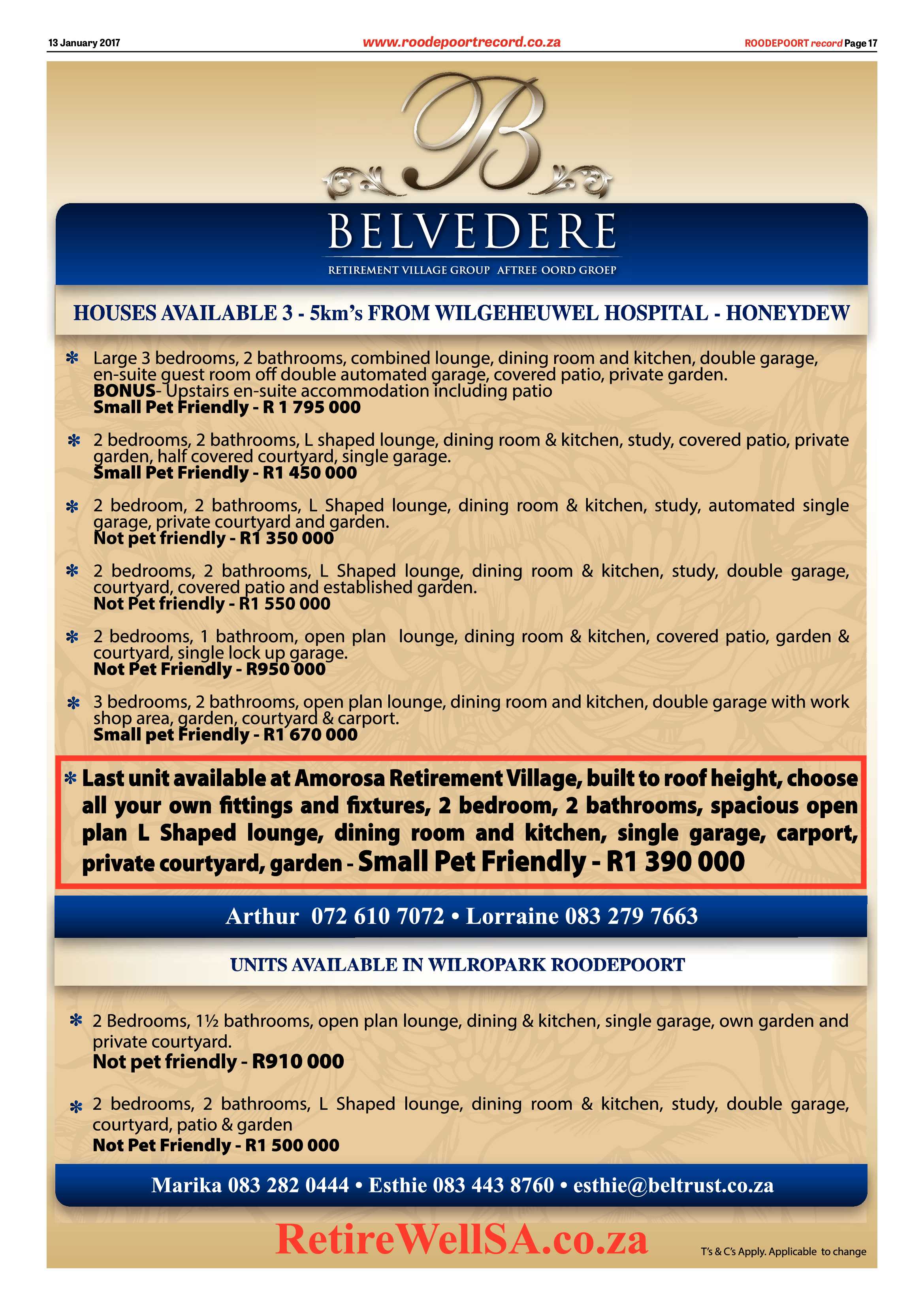 Roodepoort Record 13 January 2017 page 17