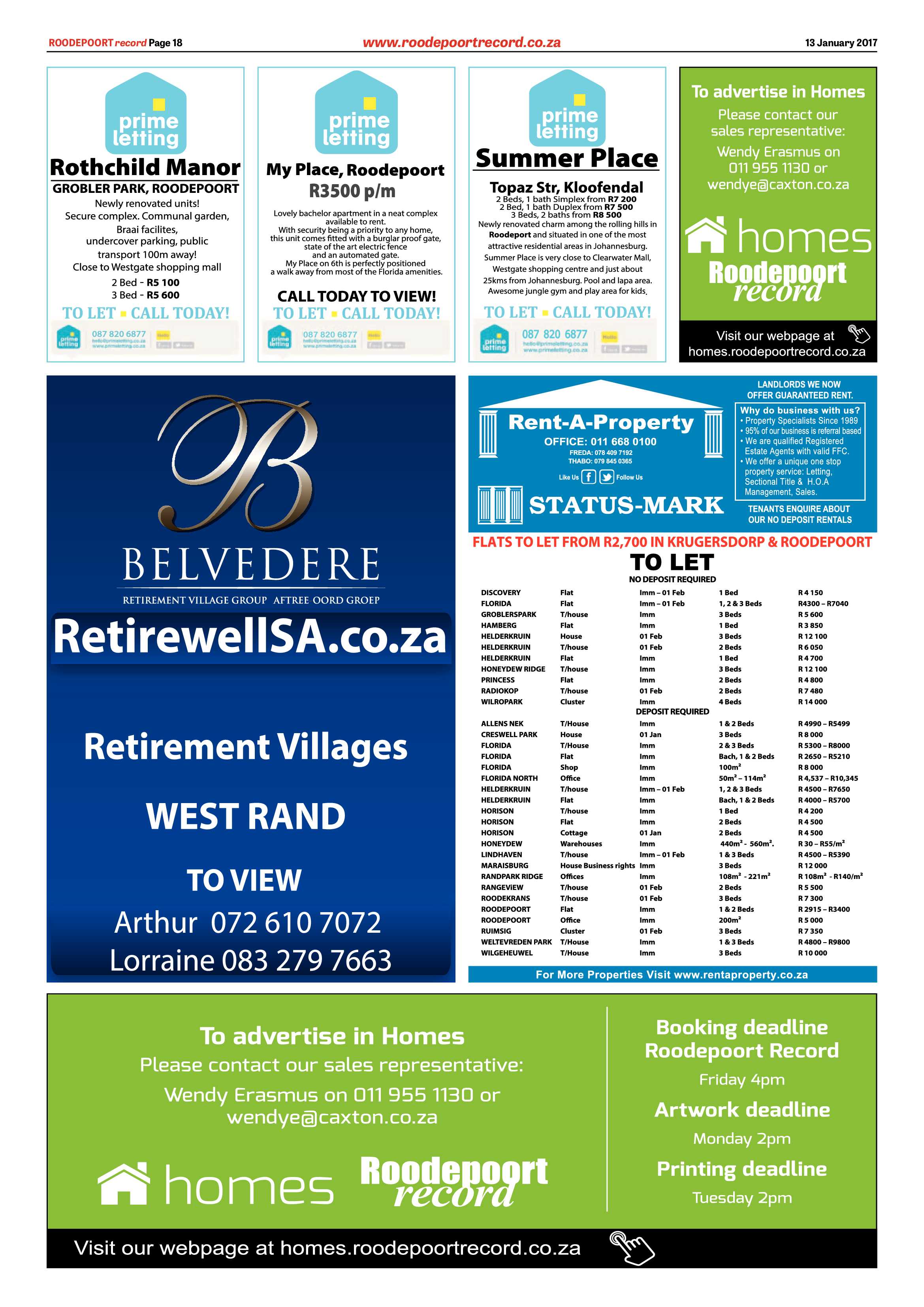 Roodepoort Record 13 January 2017 page 18