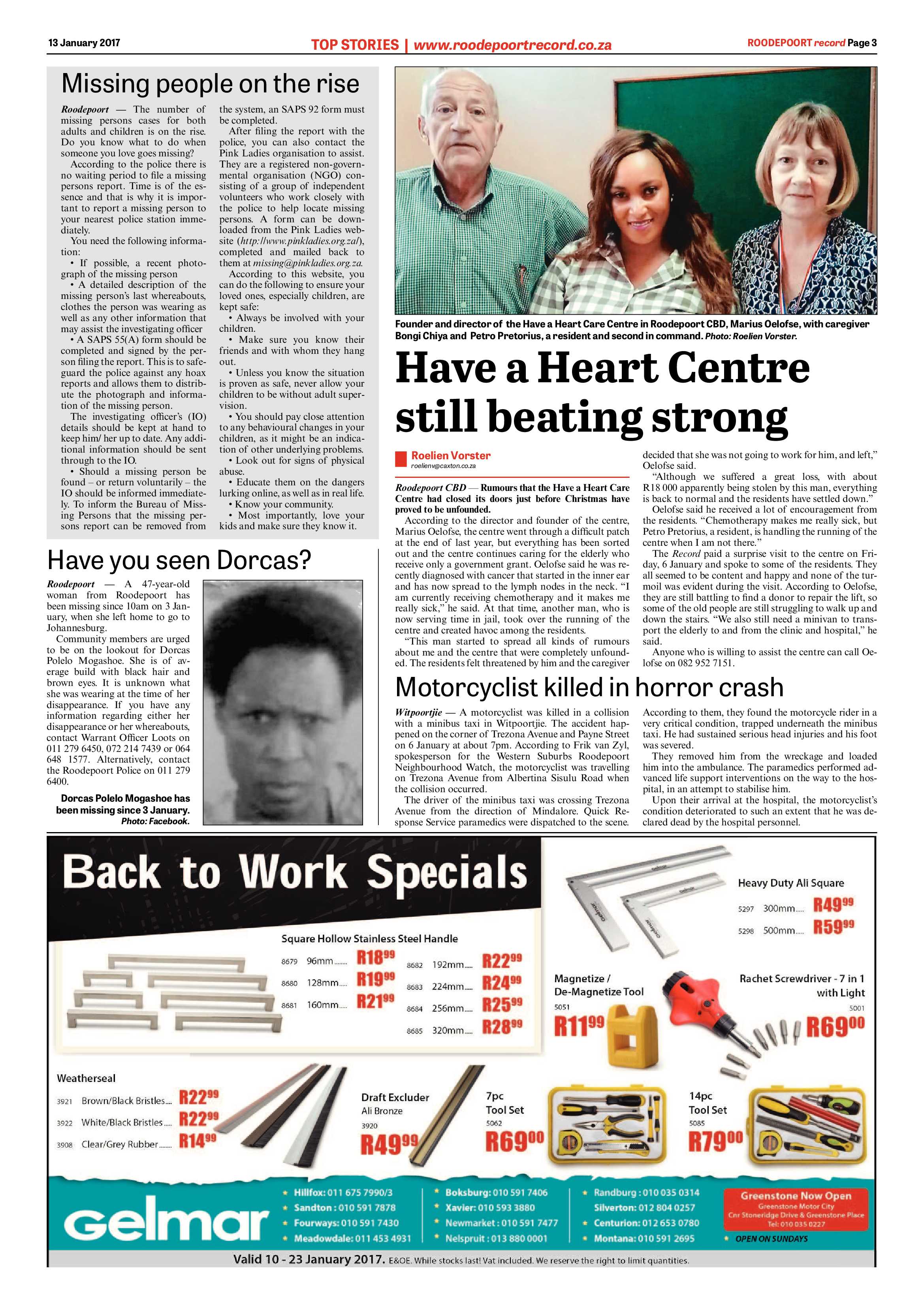 Roodepoort Record 13 January 2017 page 3