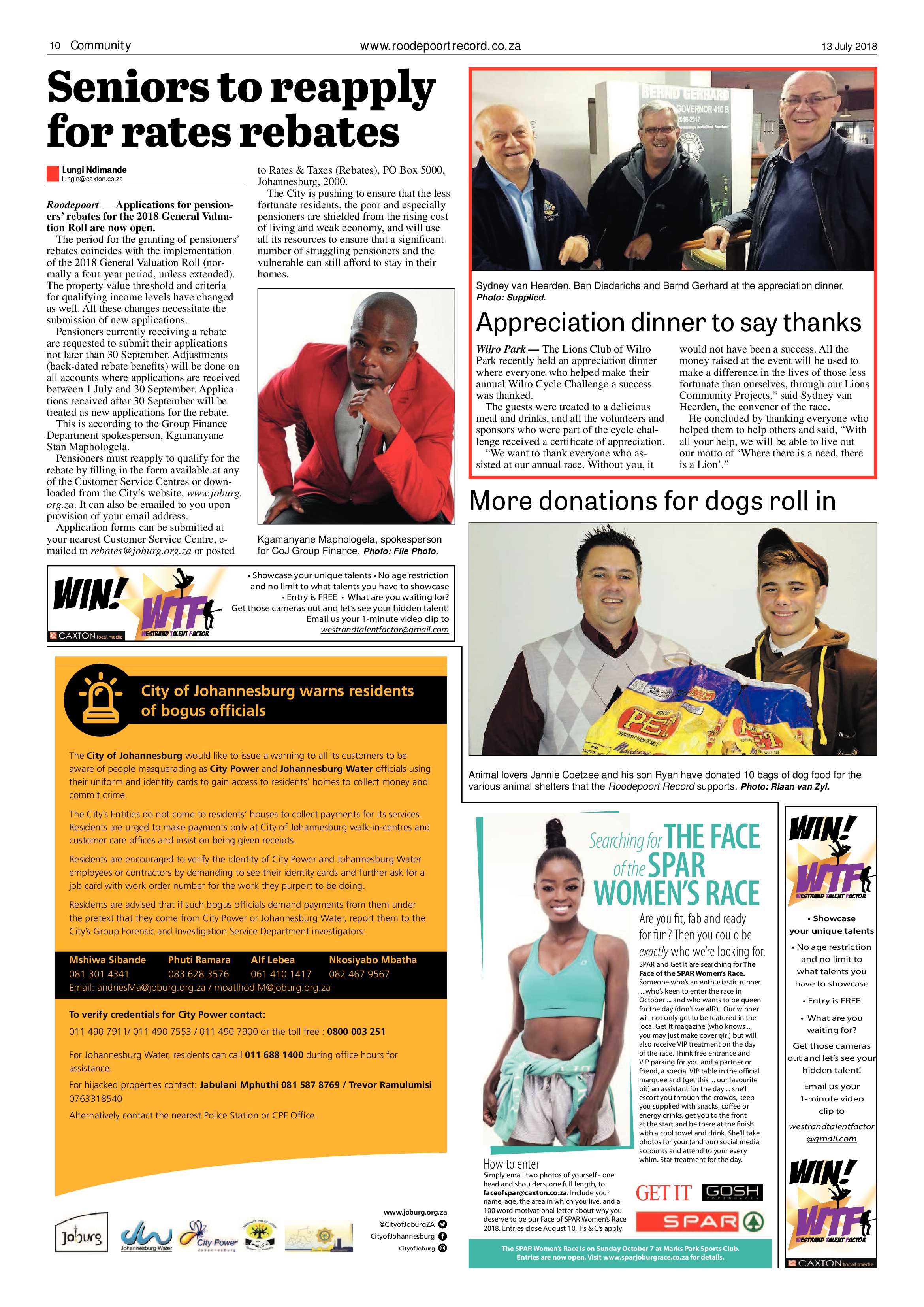 Roodepoort Record 13 July 2018 page 10