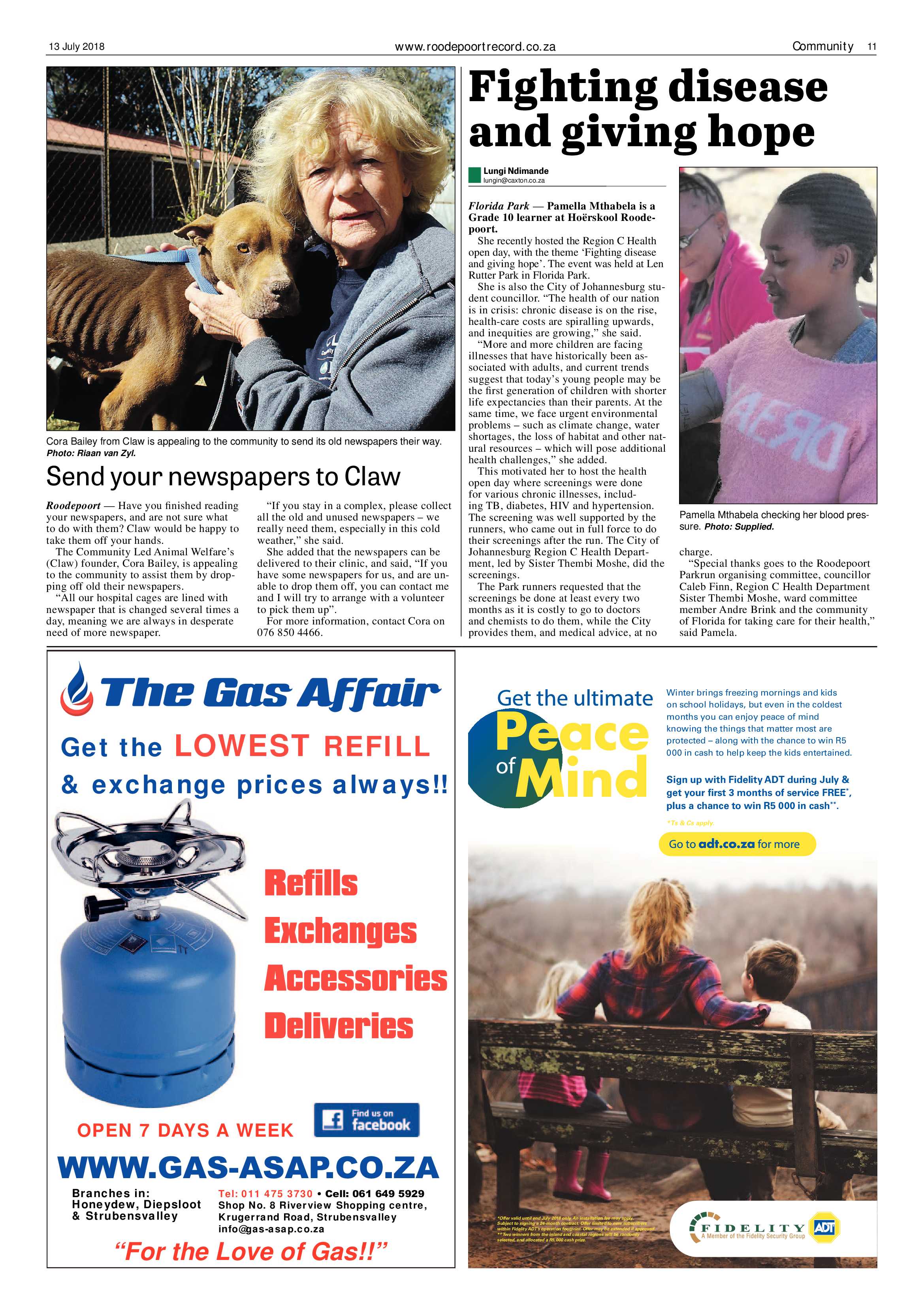 Roodepoort Record 13 July 2018 page 11
