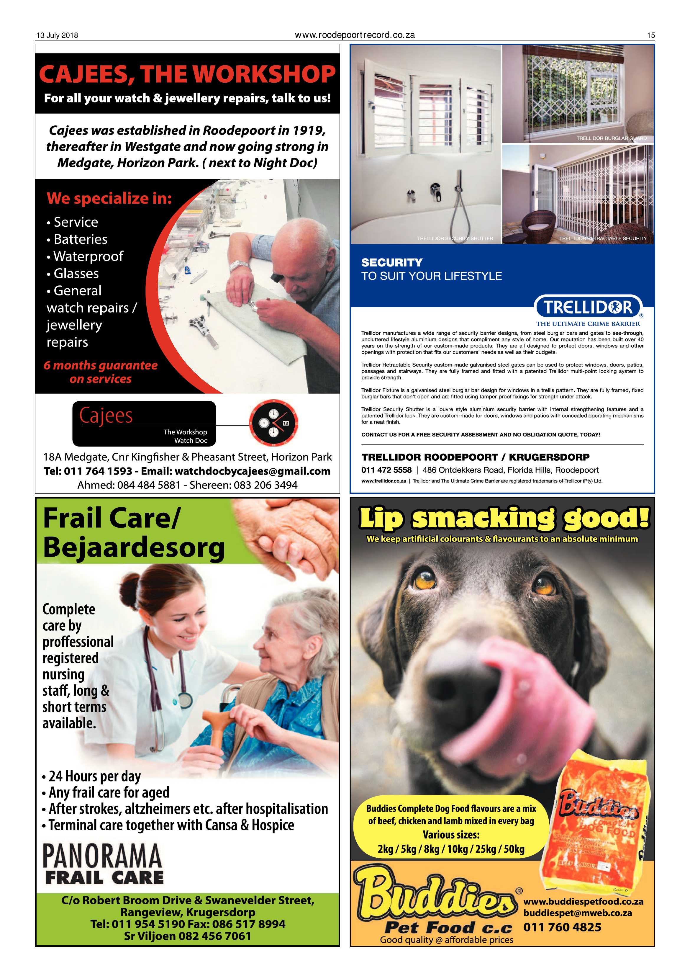 Roodepoort Record 13 July 2018 page 15