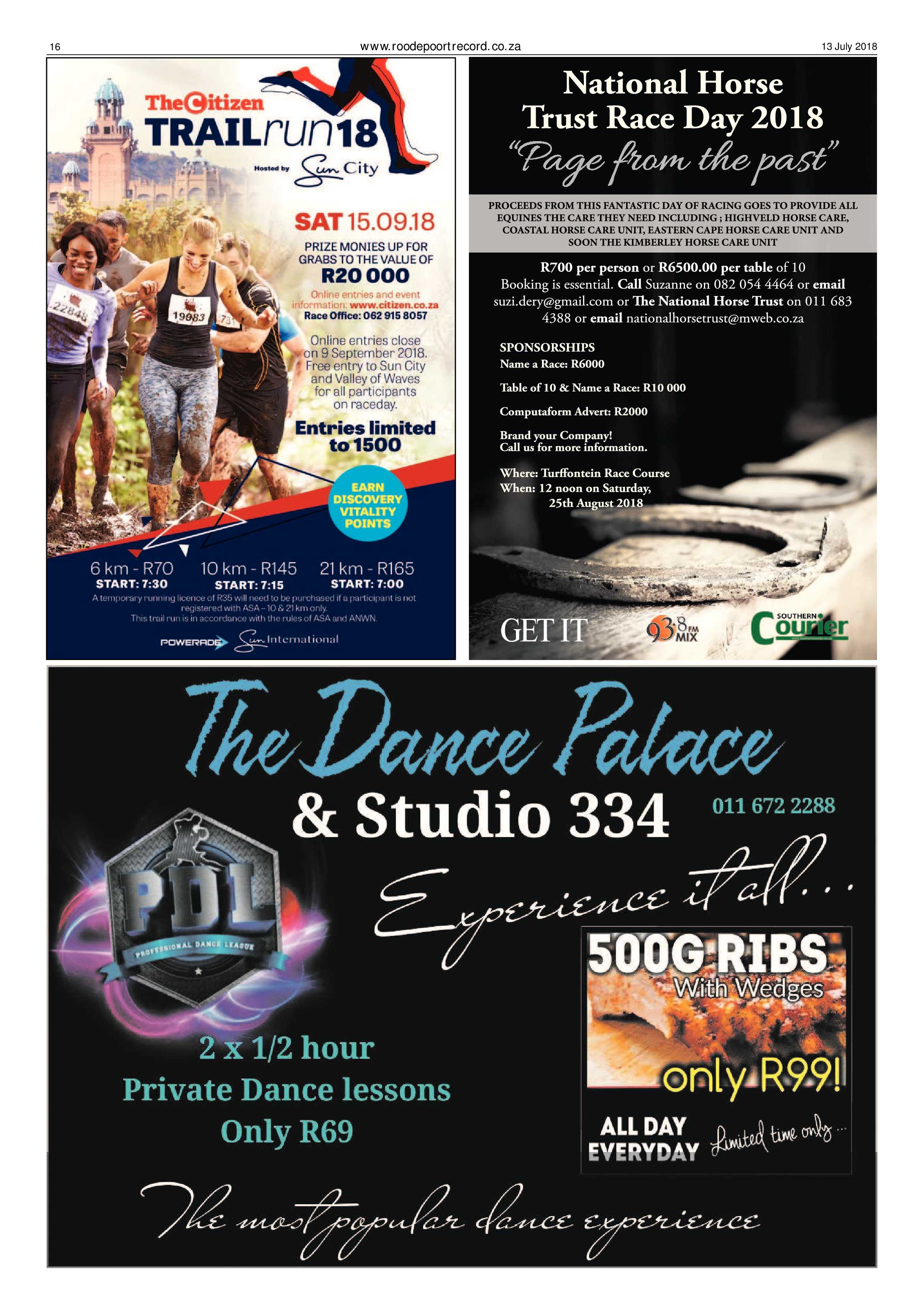 Roodepoort Record 13 July 2018 page 16