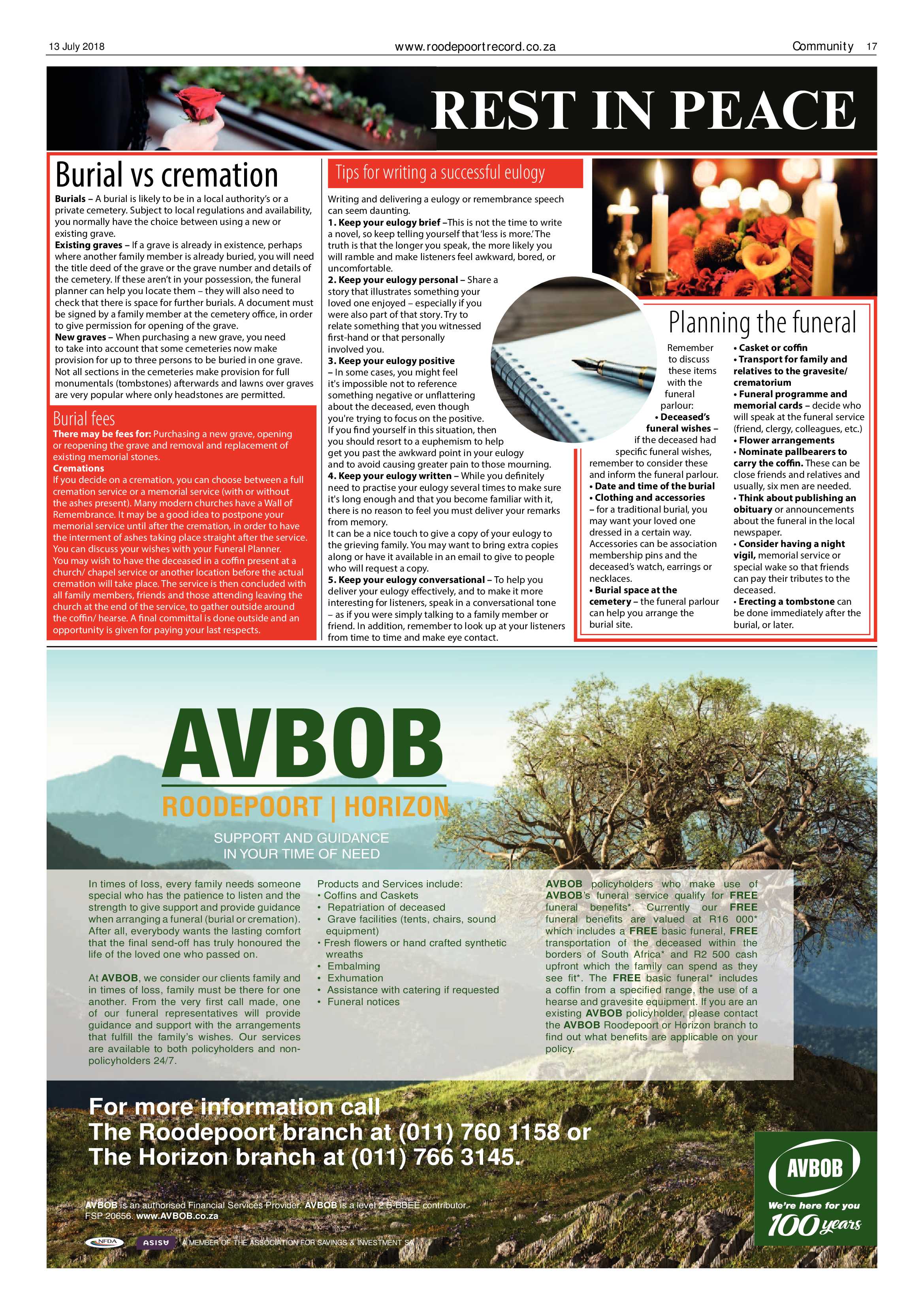 Roodepoort Record 13 July 2018 page 17