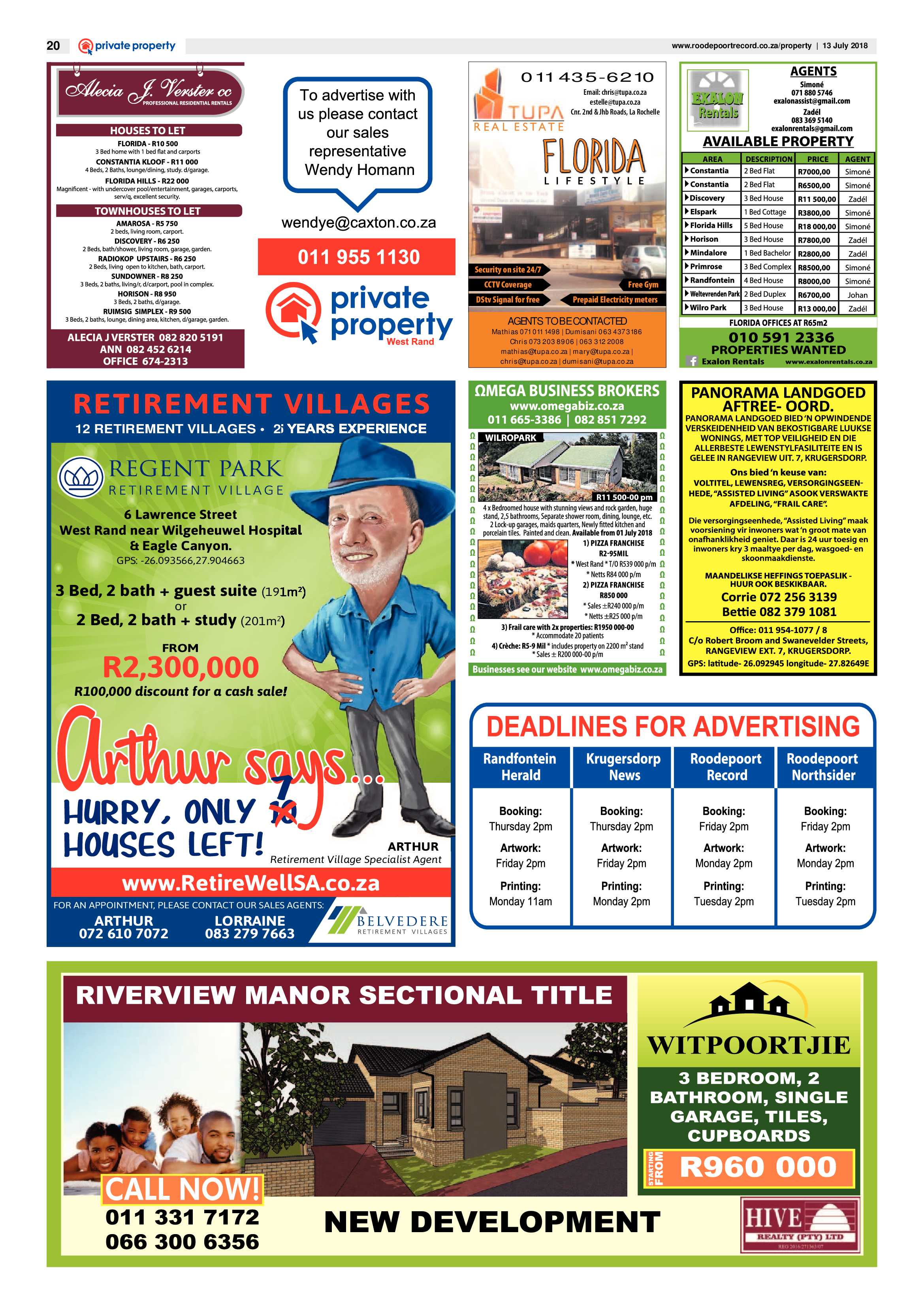 Roodepoort Record 13 July 2018 page 20