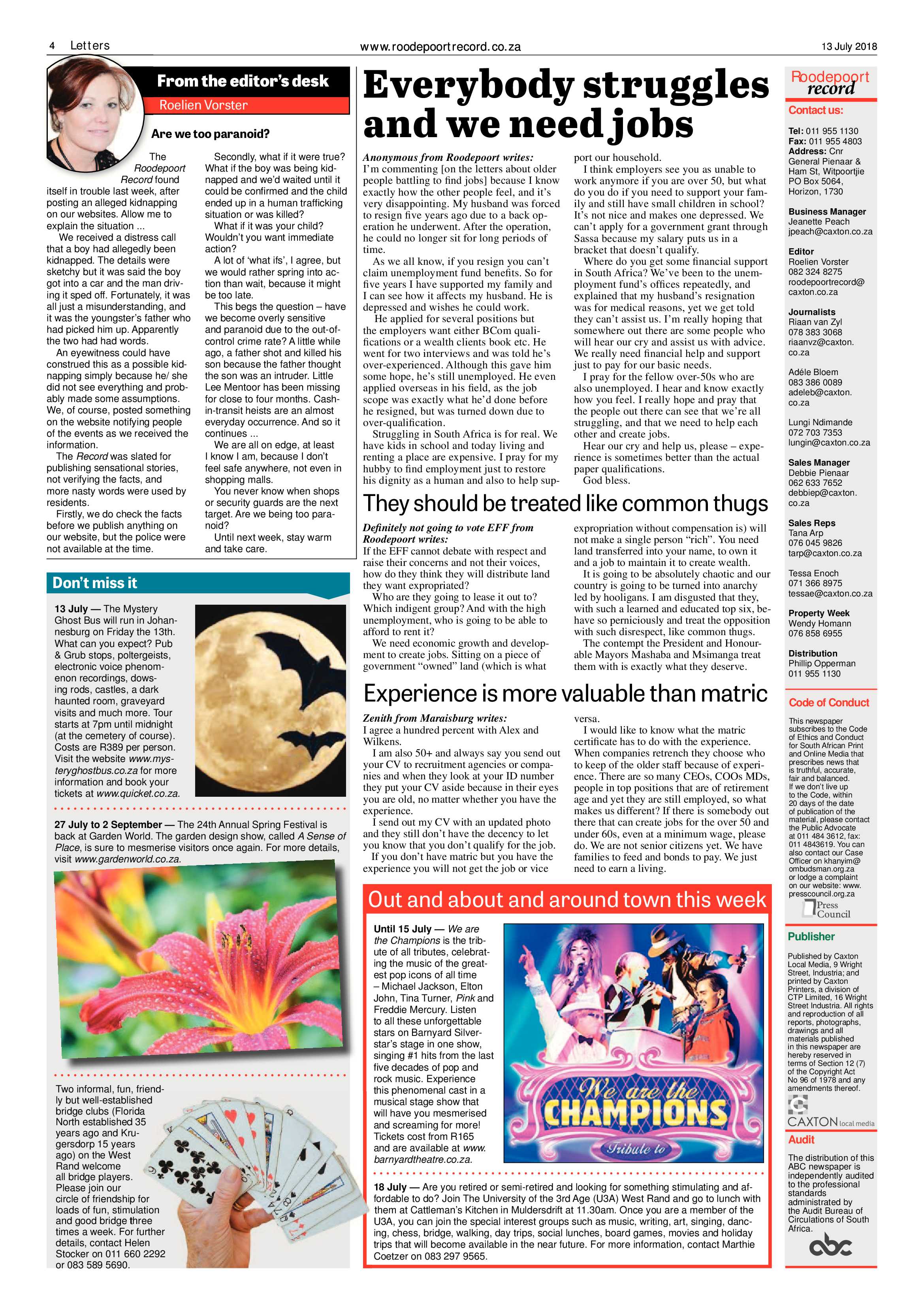 Roodepoort Record 13 July 2018 page 4