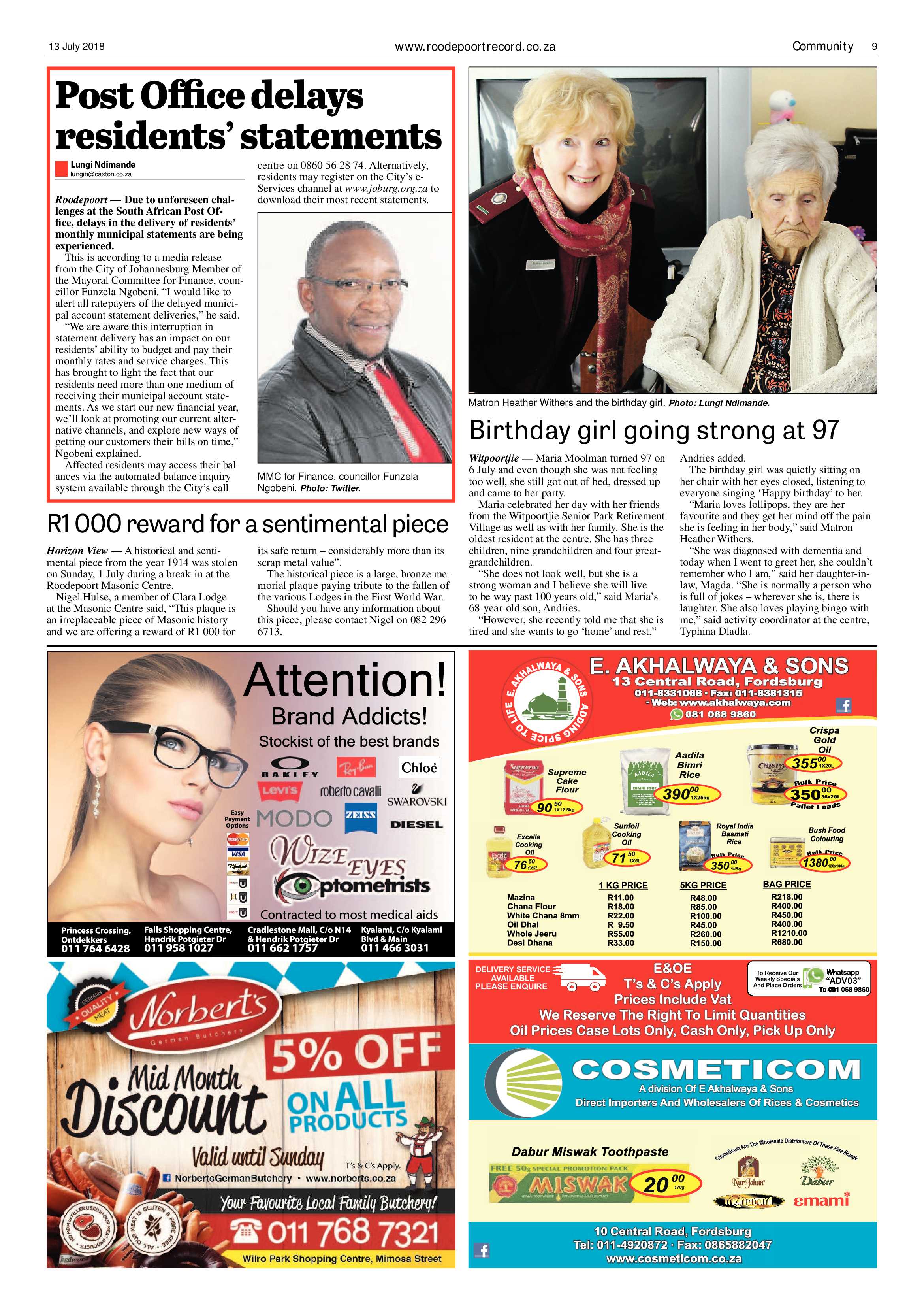 Roodepoort Record 13 July 2018 page 9