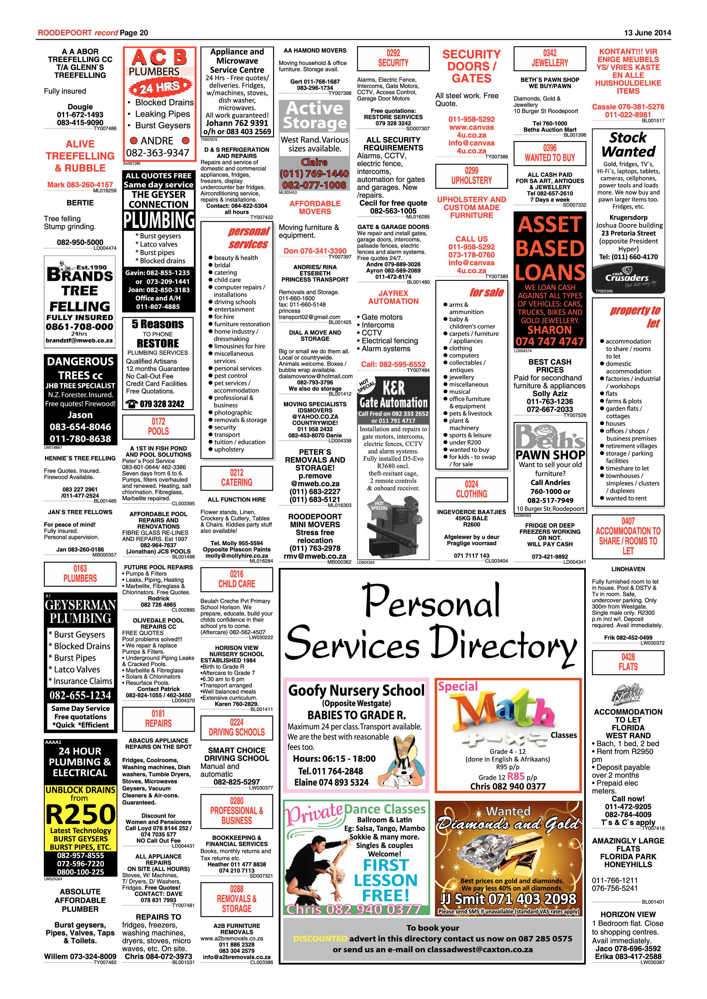 Roodepoort Record 13 June 2014 page 20