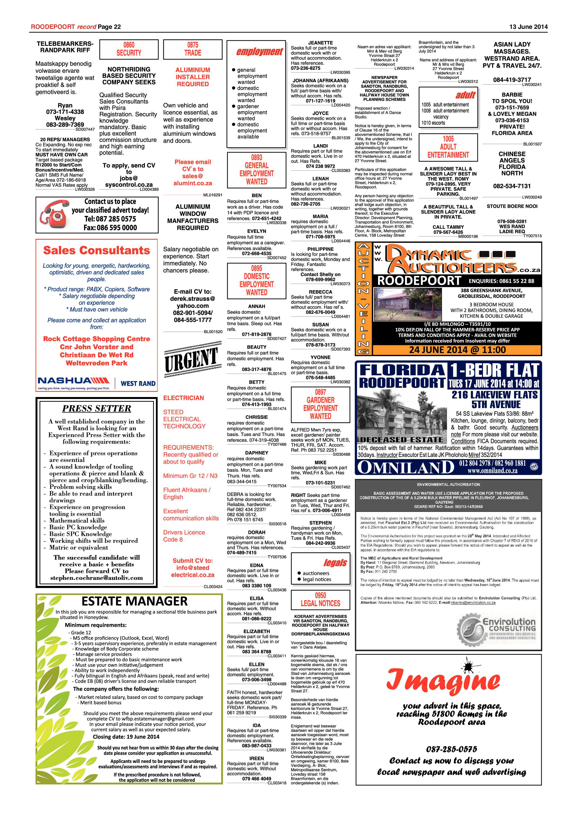 Roodepoort Record 13 June 2014 page 22