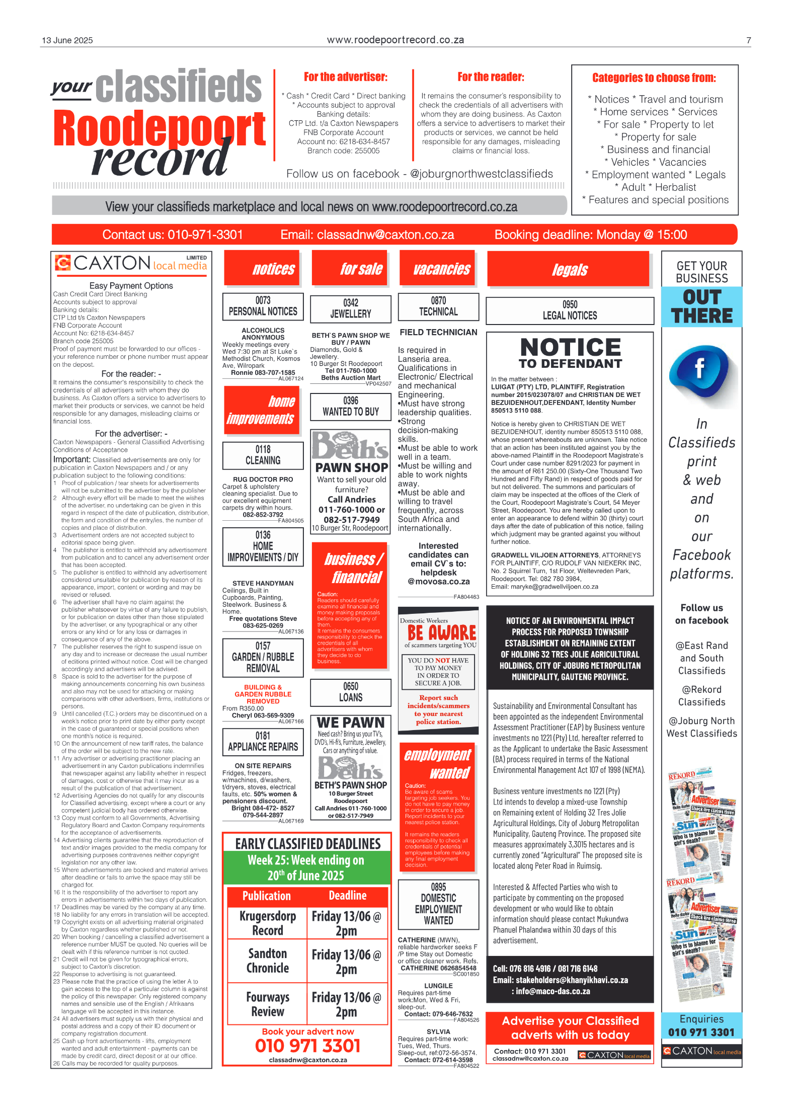 Roodepoort Record 13 June 2025 page 7