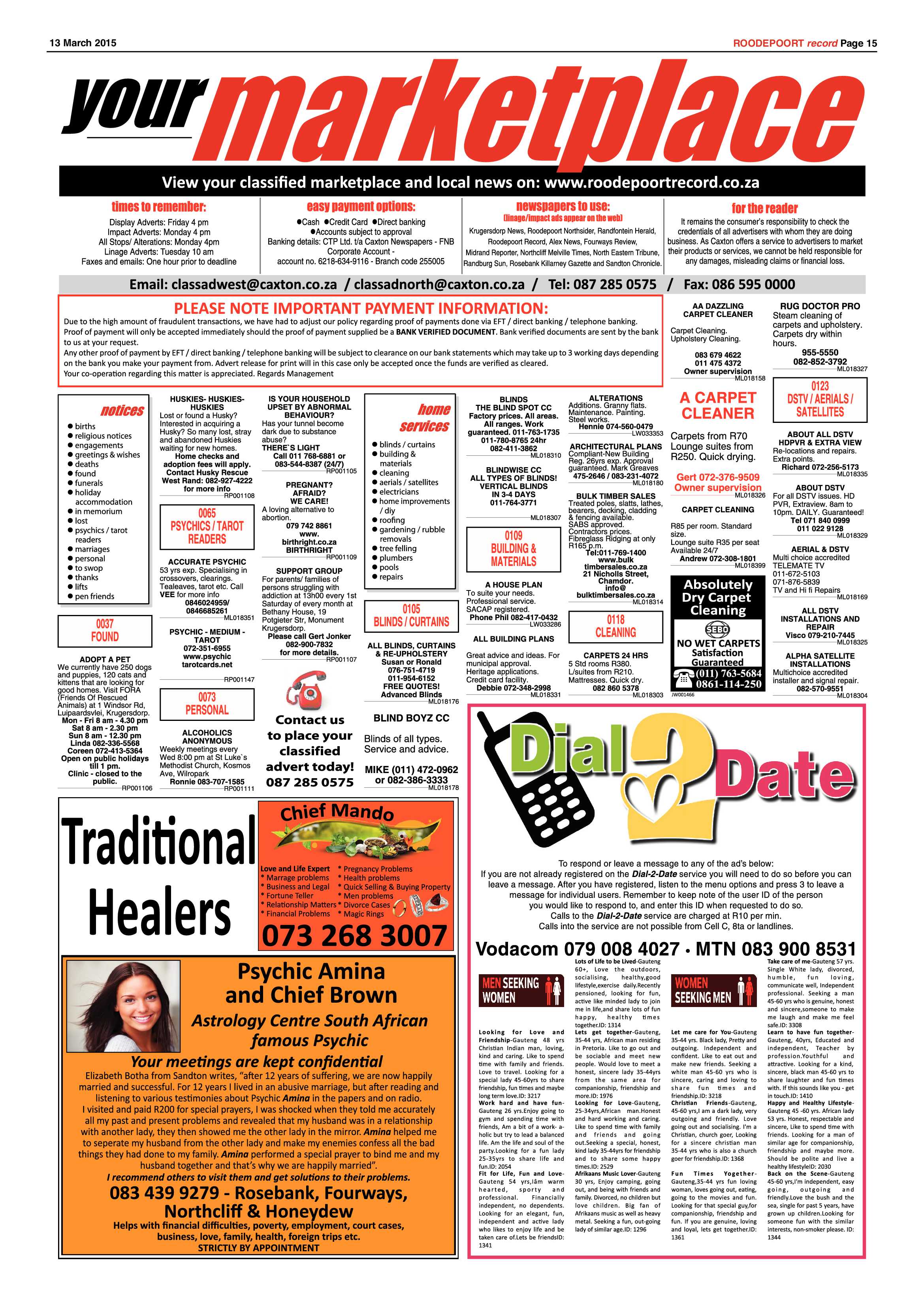 Roodepoort Record 13 March 2015 page 15