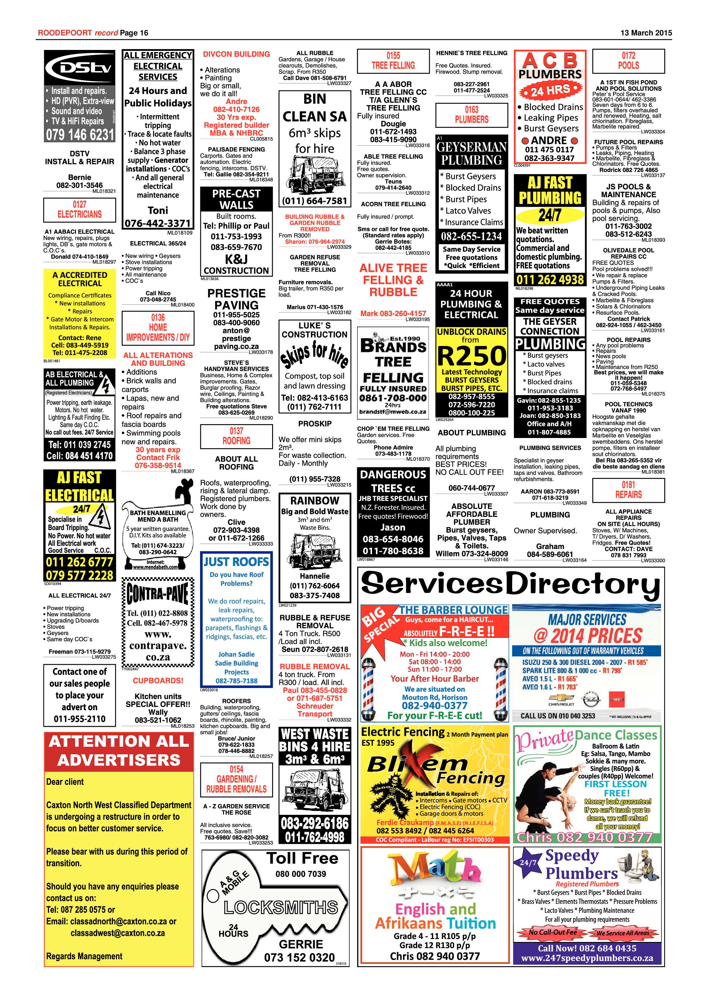 Roodepoort Record 13 March 2015 page 16