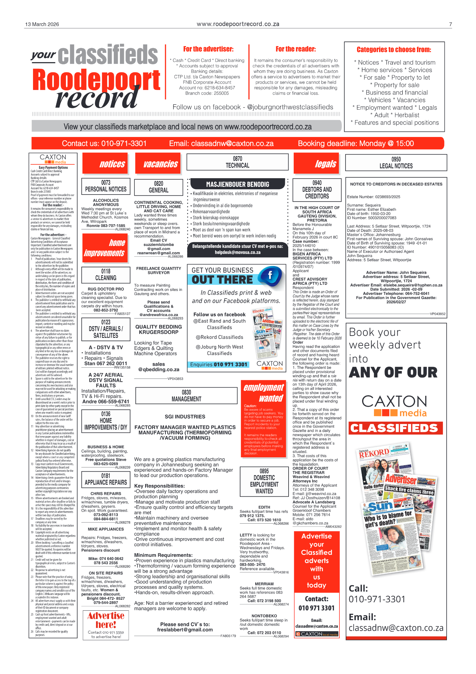 Roodepoort Record 13 March 20206 page 7